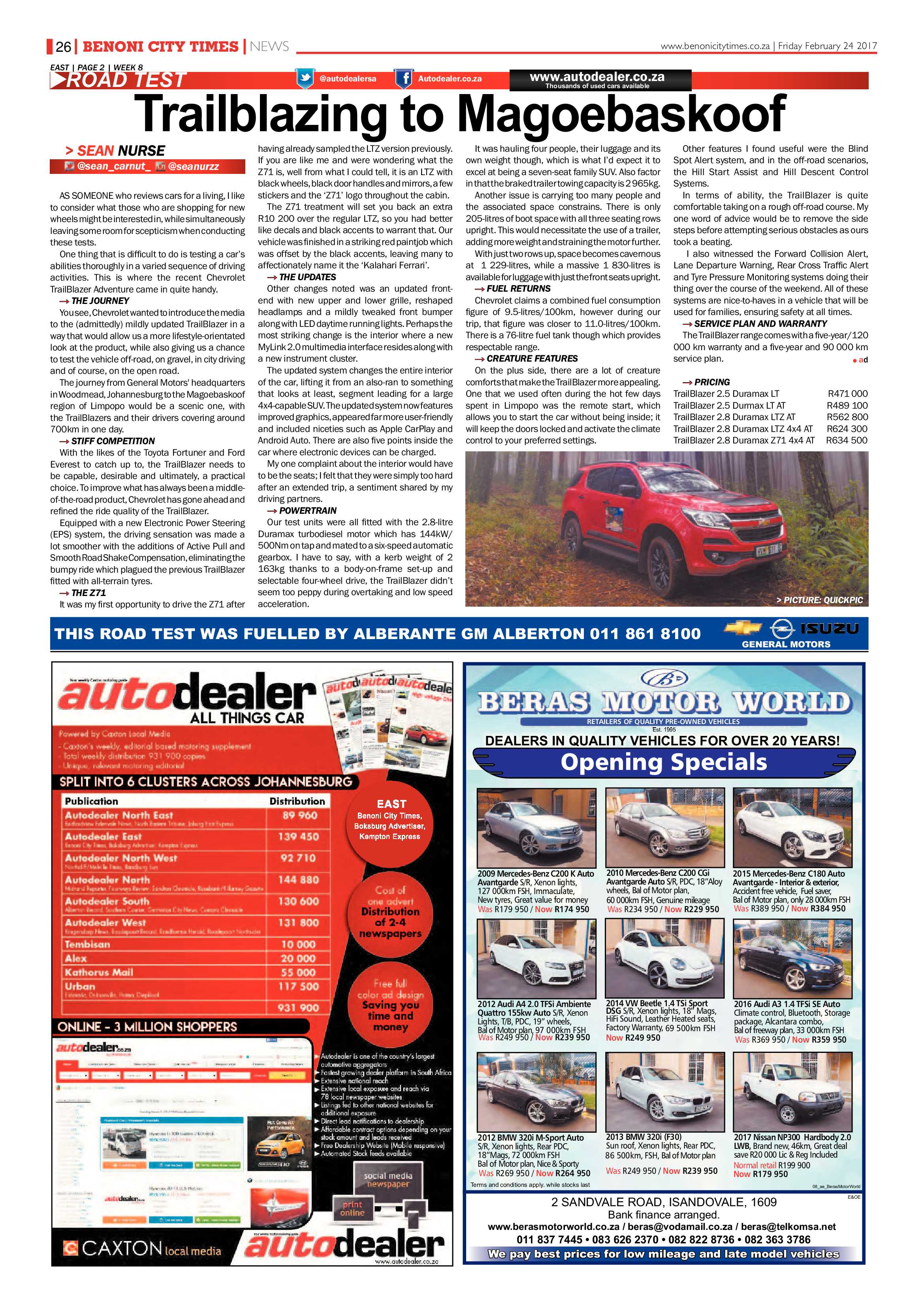 Benoni City Times 23 February 2017 page 26