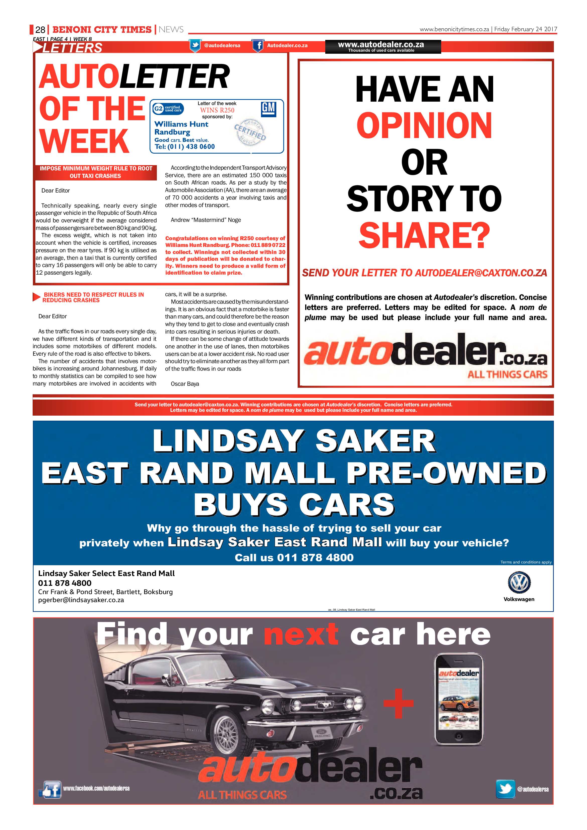 Benoni City Times 23 February 2017 page 28