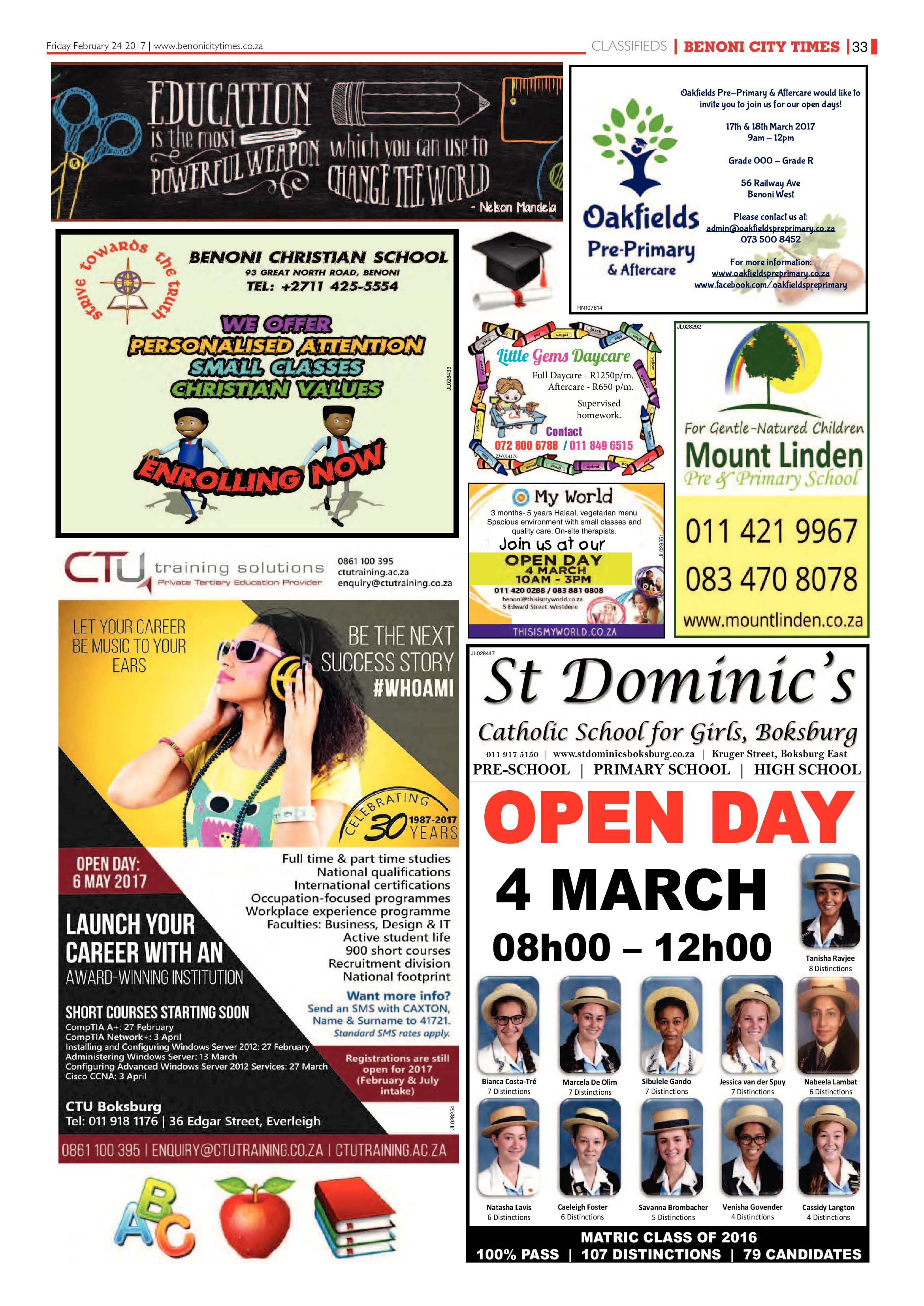 Benoni City Times 23 February 2017 page 33