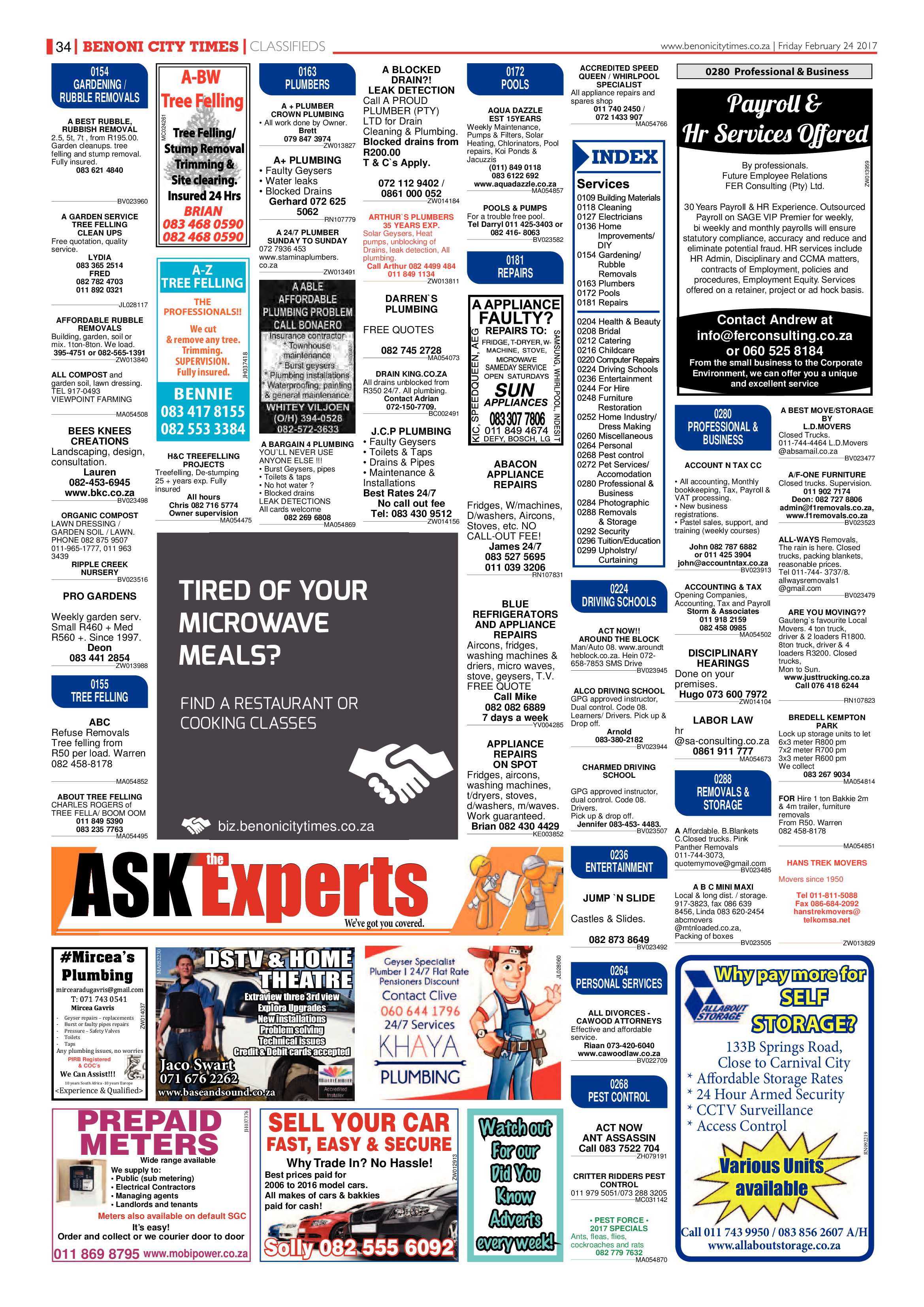 Benoni City Times 23 February 2017 page 34