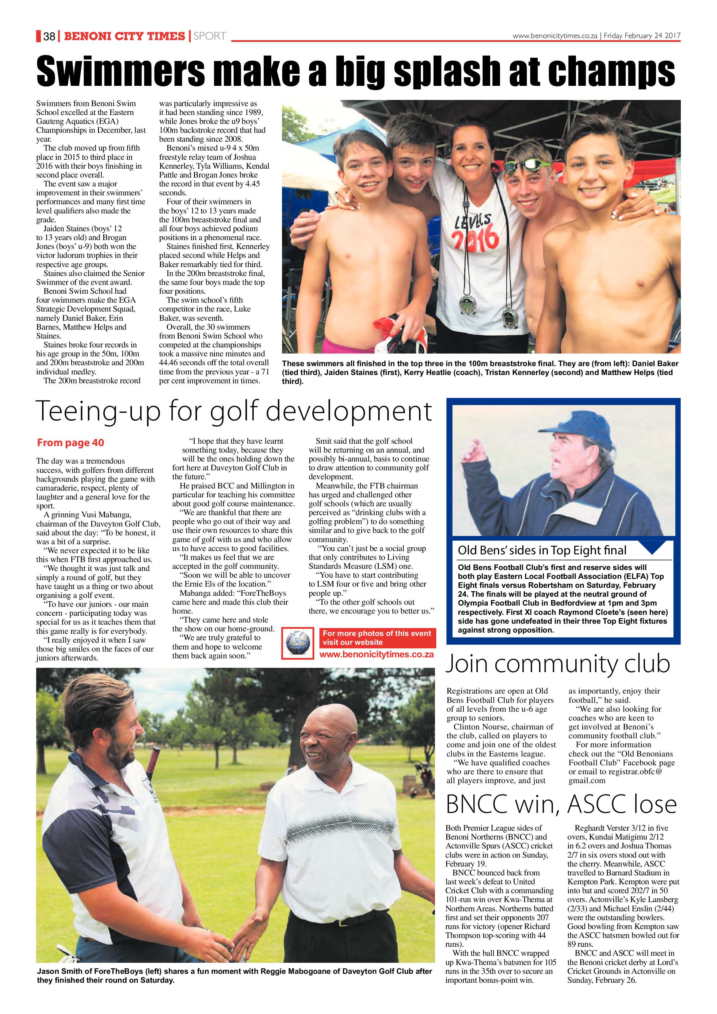 Benoni City Times 23 February 2017 page 38