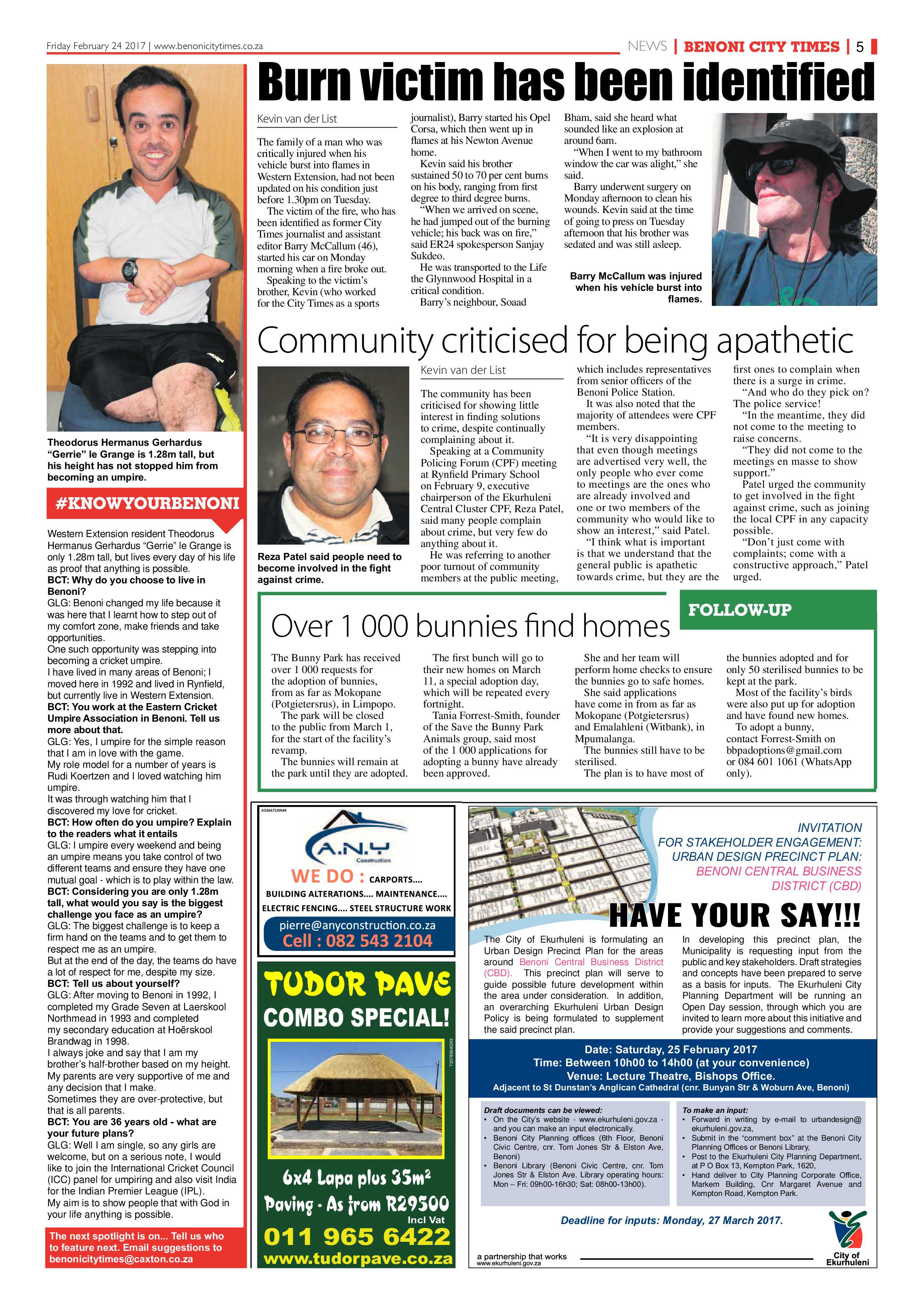 Benoni City Times 23 February 2017 page 5