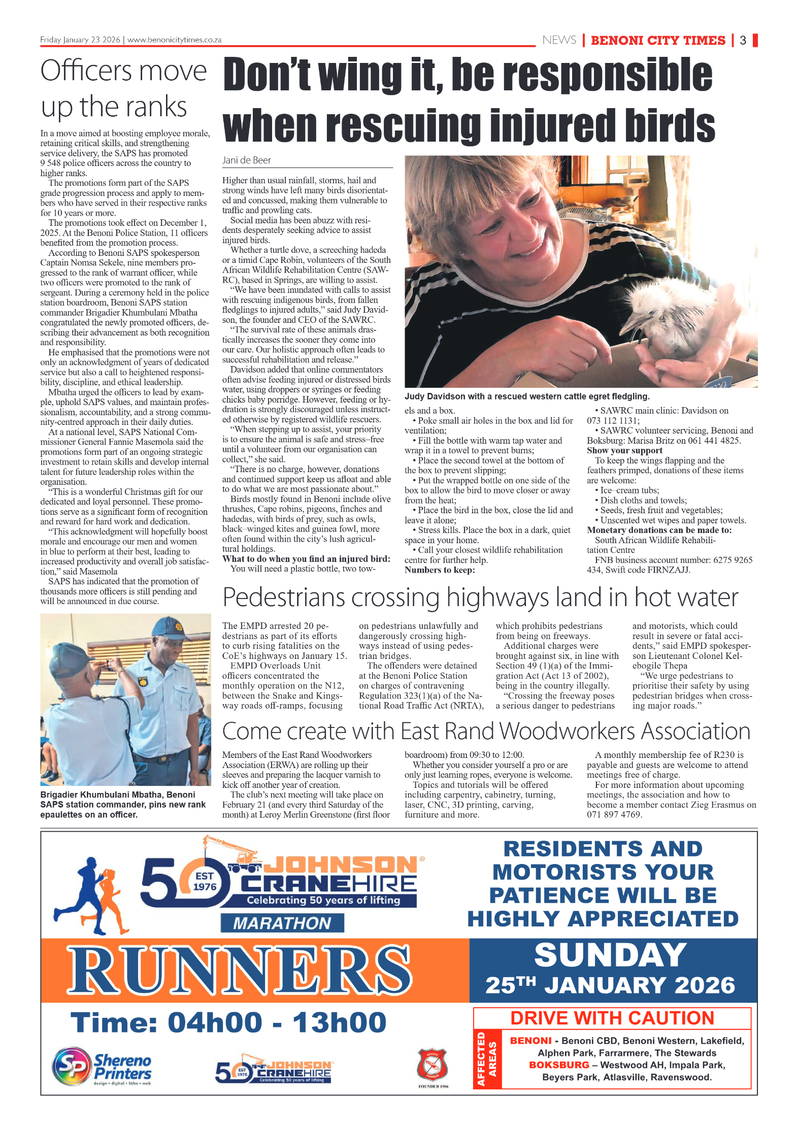 Benoni City Times 23 January 2026 page 3