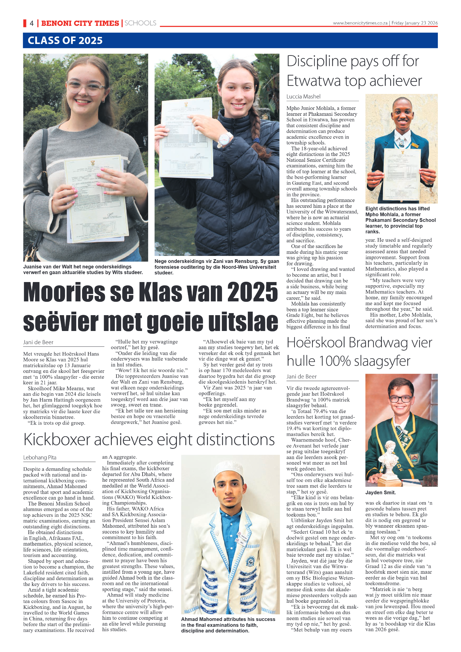 Benoni City Times 23 January 2026 page 4