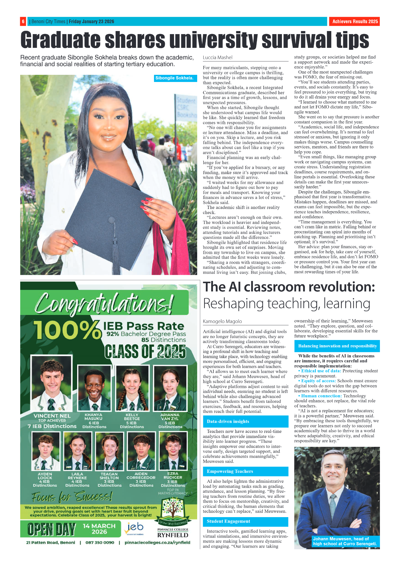 Benoni City Times 23 January 2026 page 6