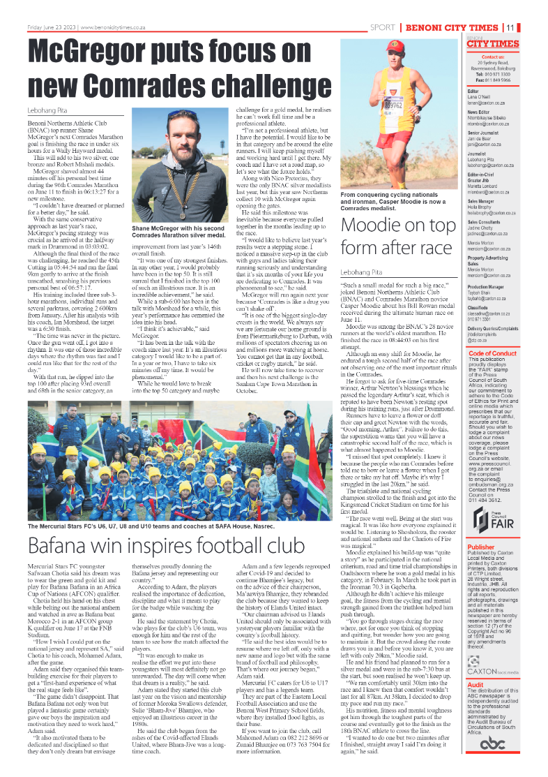 Benoni City Times 23 June 2023 page 11