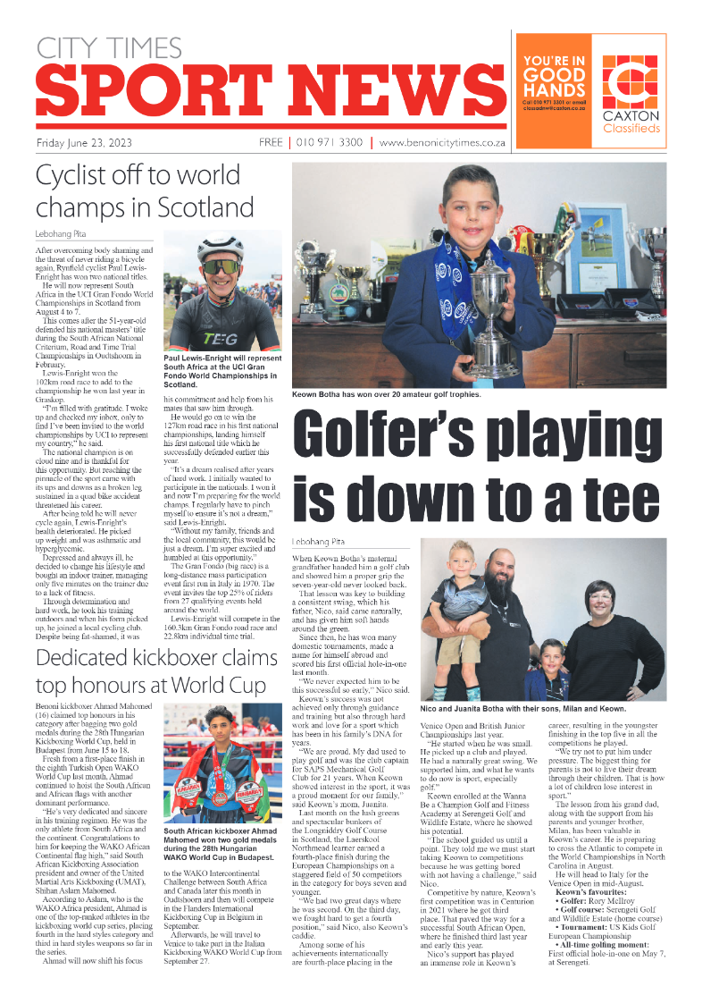 Benoni City Times 23 June 2023 page 12