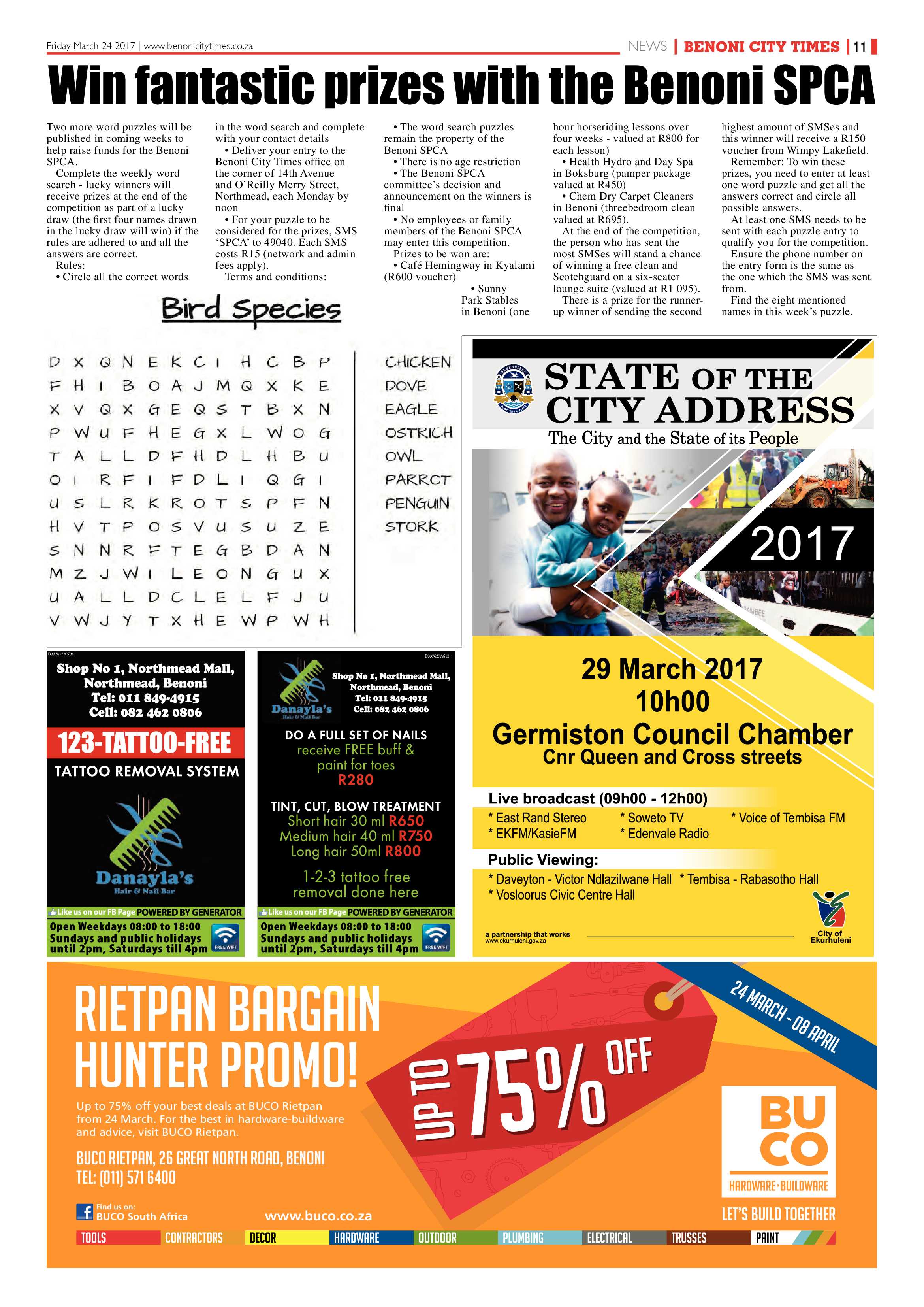 Benoni City Times 23 March 2017 page 11