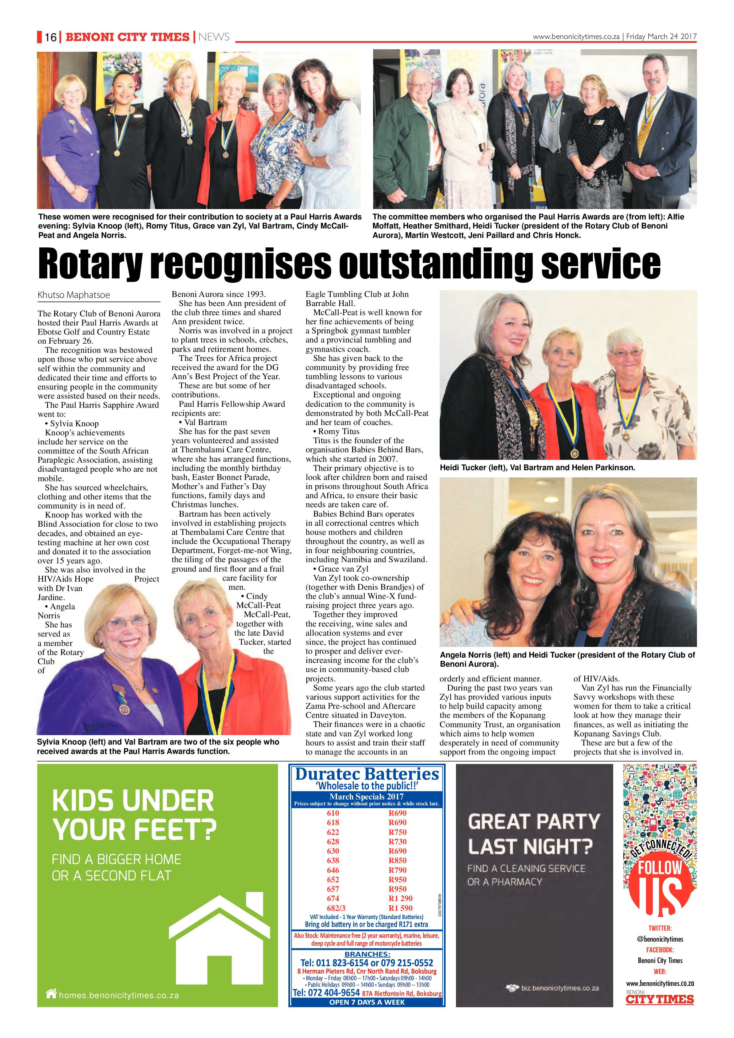 Benoni City Times 23 March 2017 page 16
