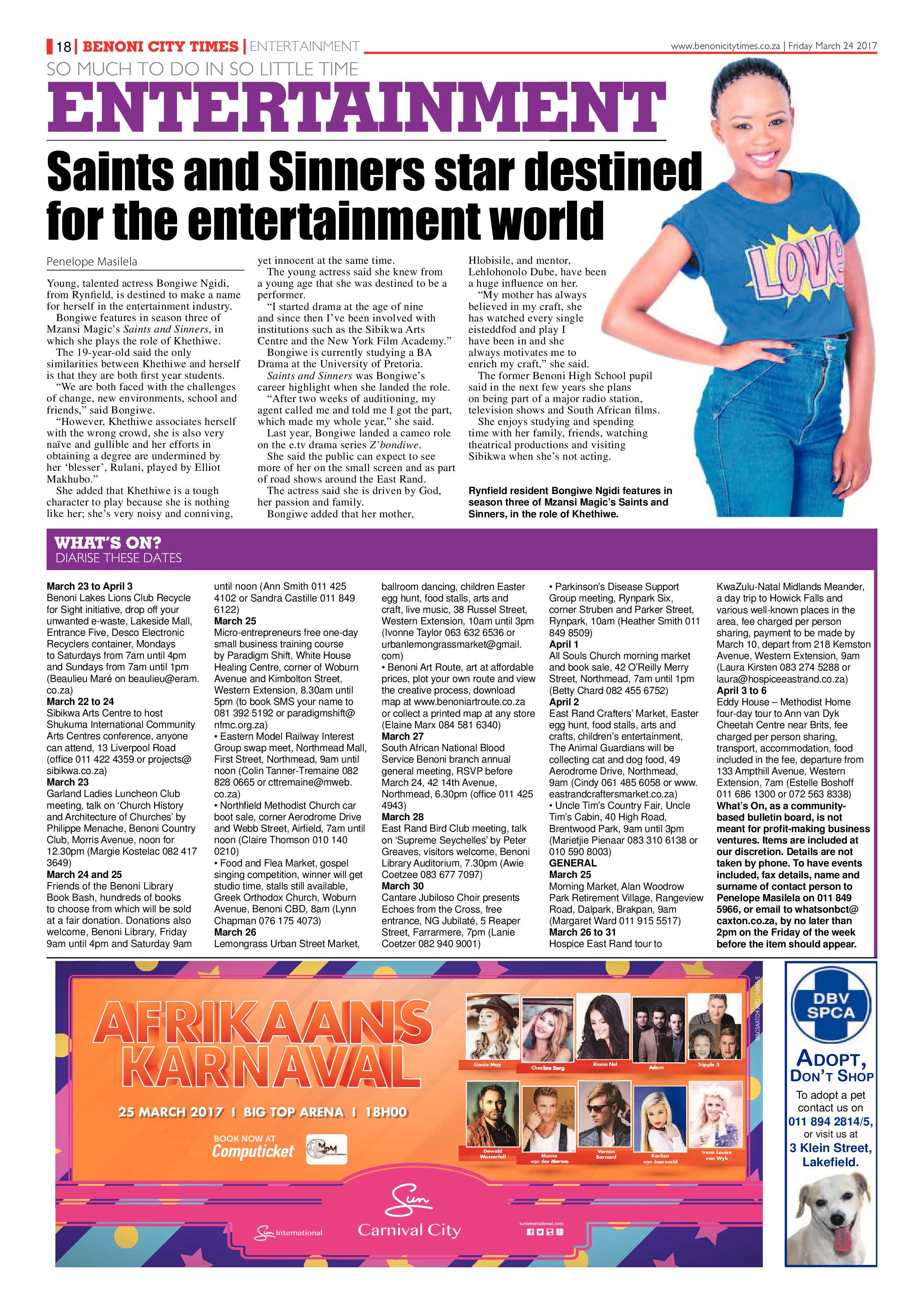 Benoni City Times 23 March 2017 page 18