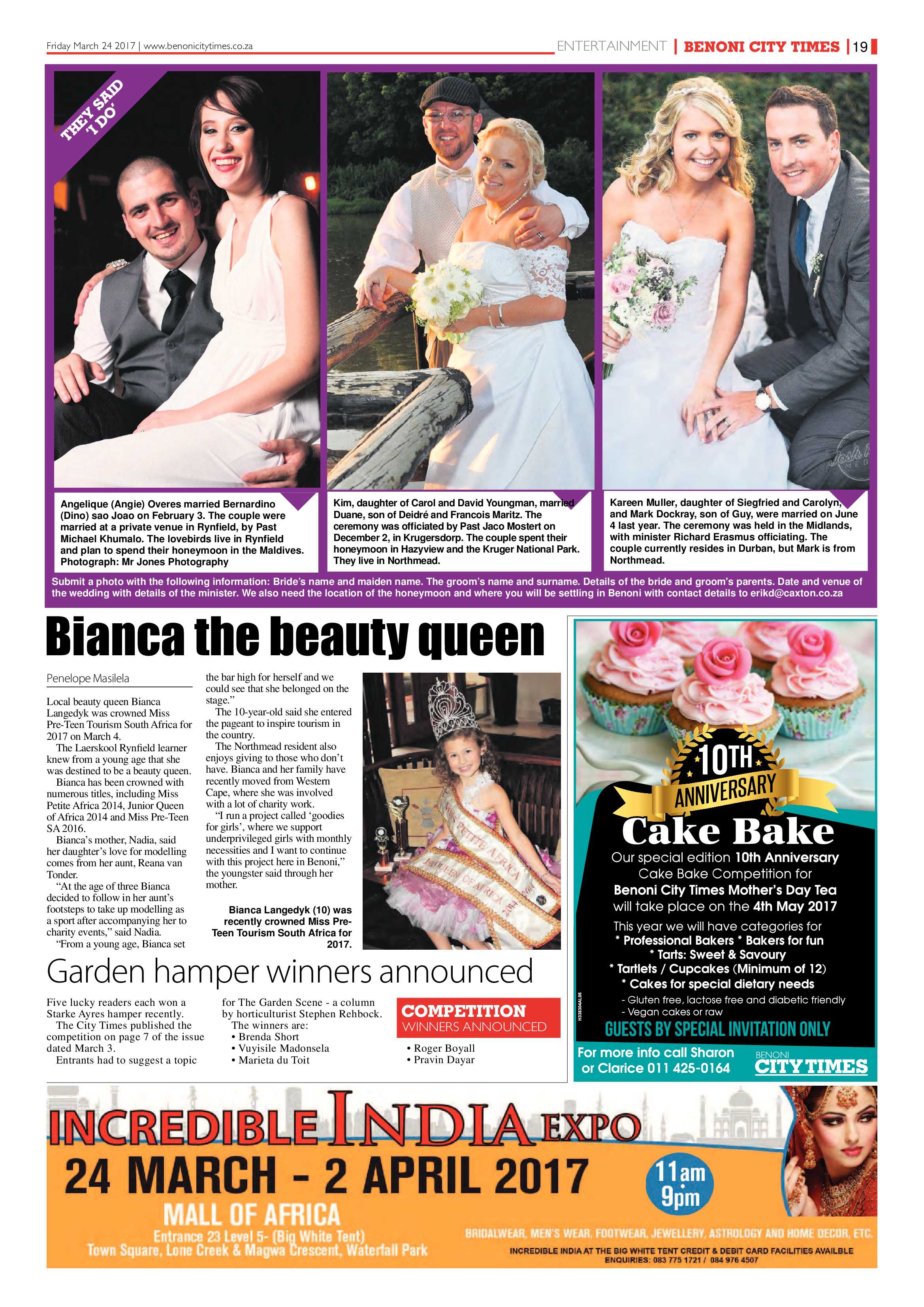 Benoni City Times 23 March 2017 page 19