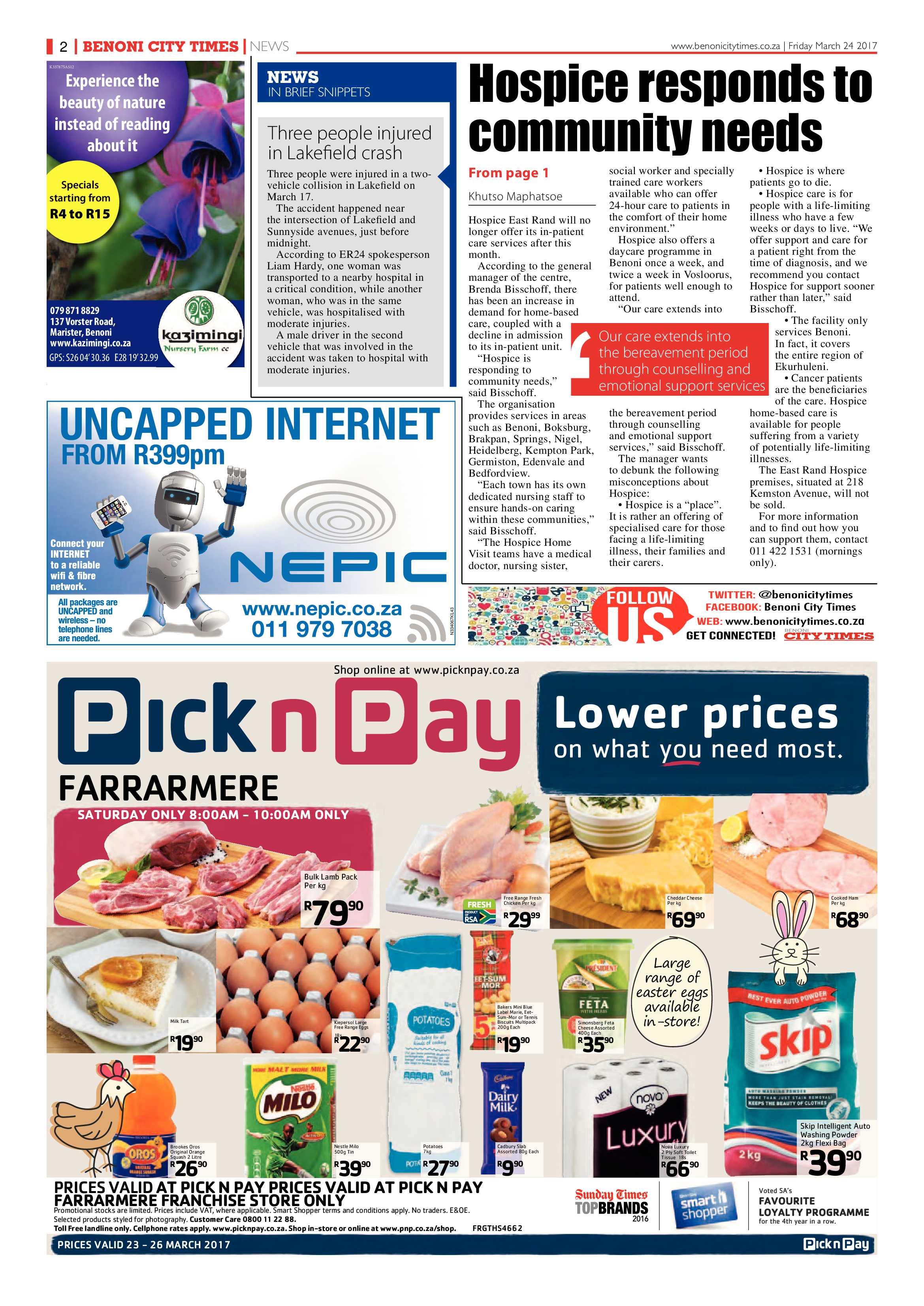 Benoni City Times 23 March 2017 page 2