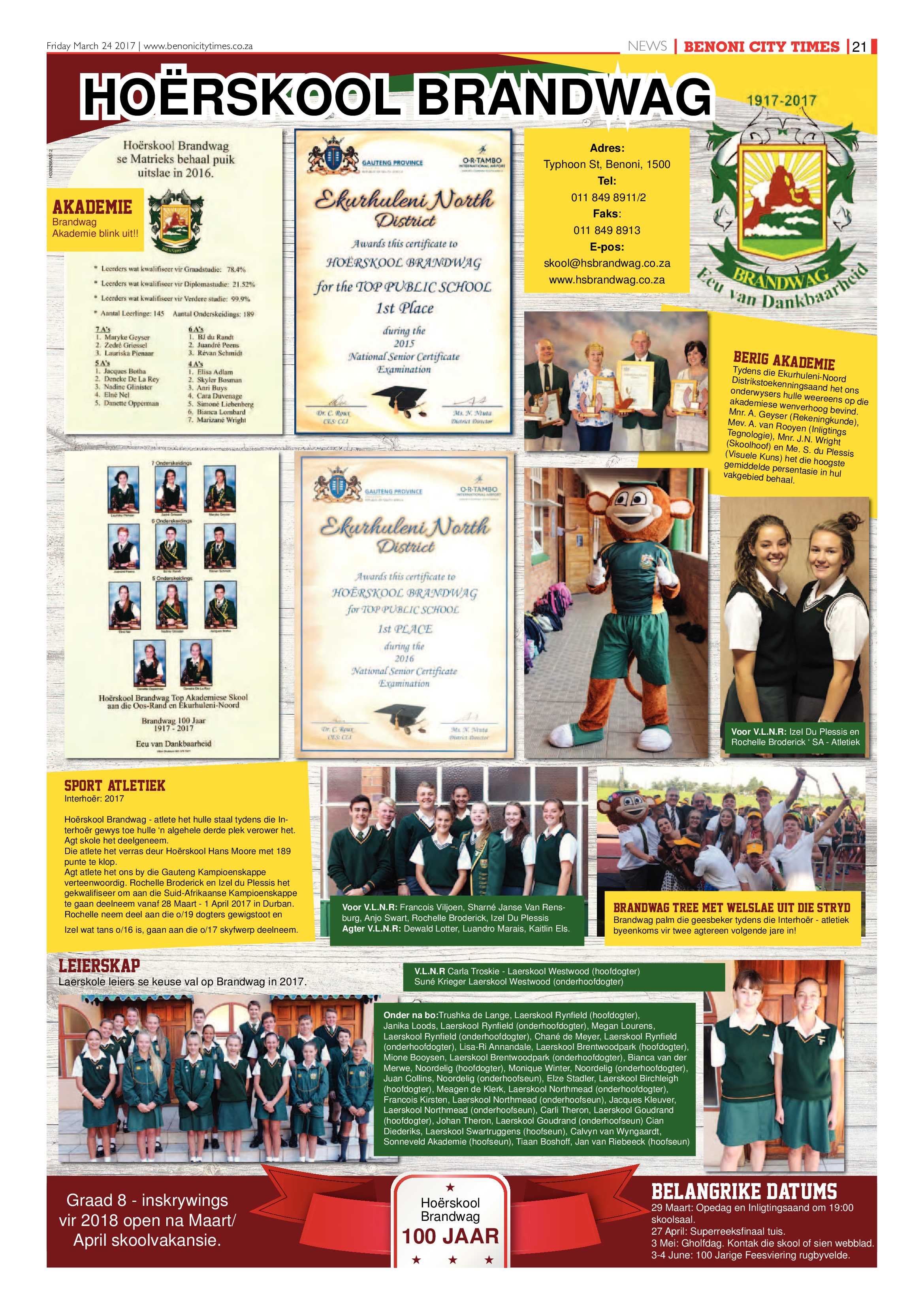 Benoni City Times 23 March 2017 page 21