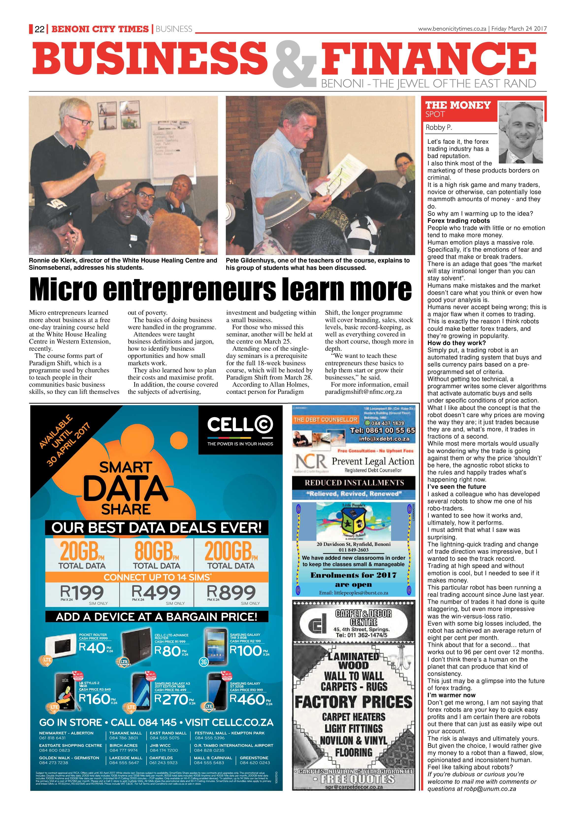 Benoni City Times 23 March 2017 page 22