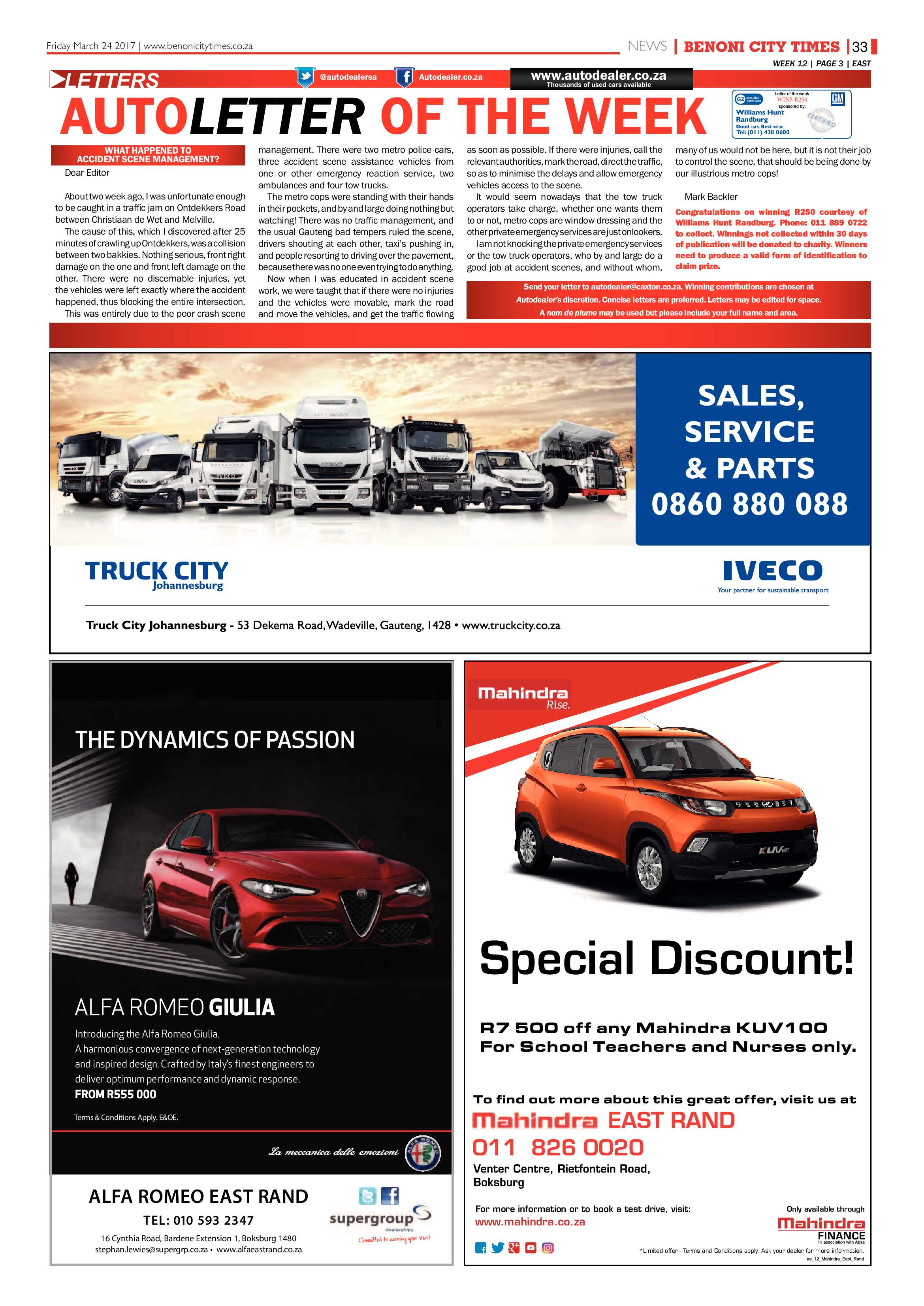 Benoni City Times 23 March 2017 page 33