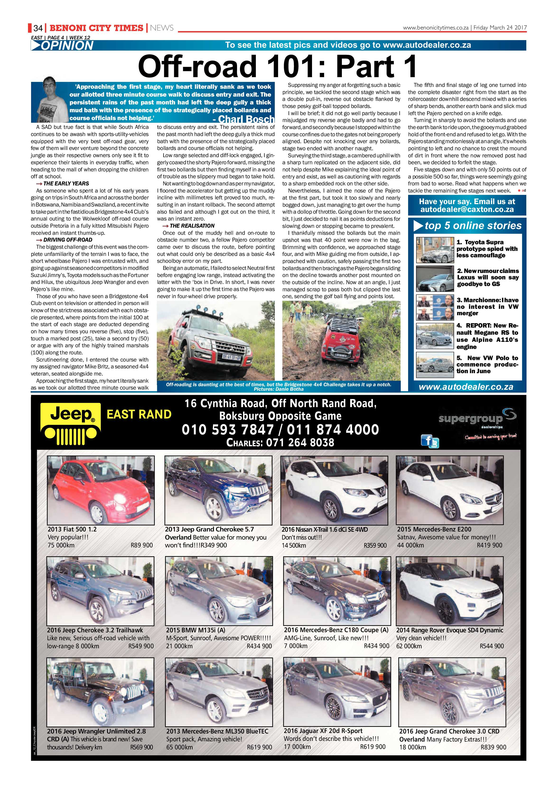 Benoni City Times 23 March 2017 page 34