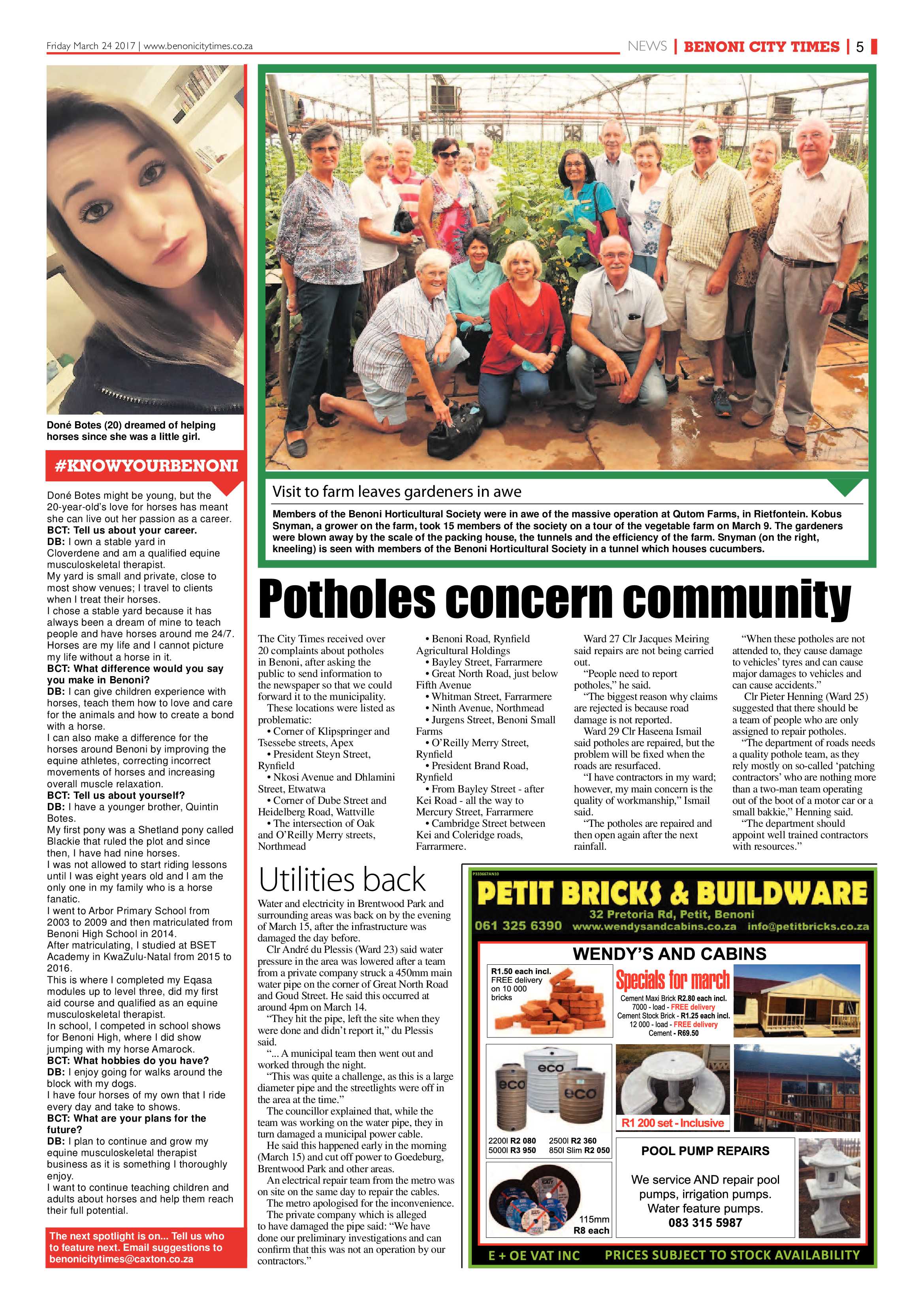 Benoni City Times 23 March 2017 page 5