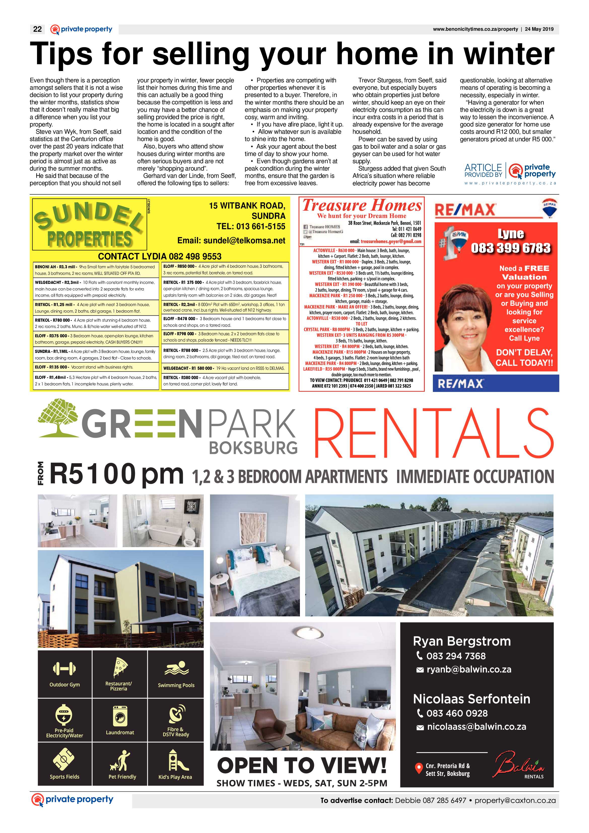 Benoni City Times 23 May 2019 page 22