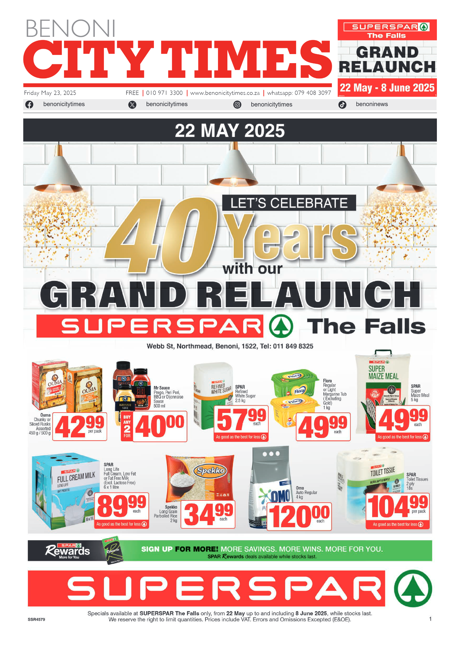 Benoni City Times 23 May 2025 page 1