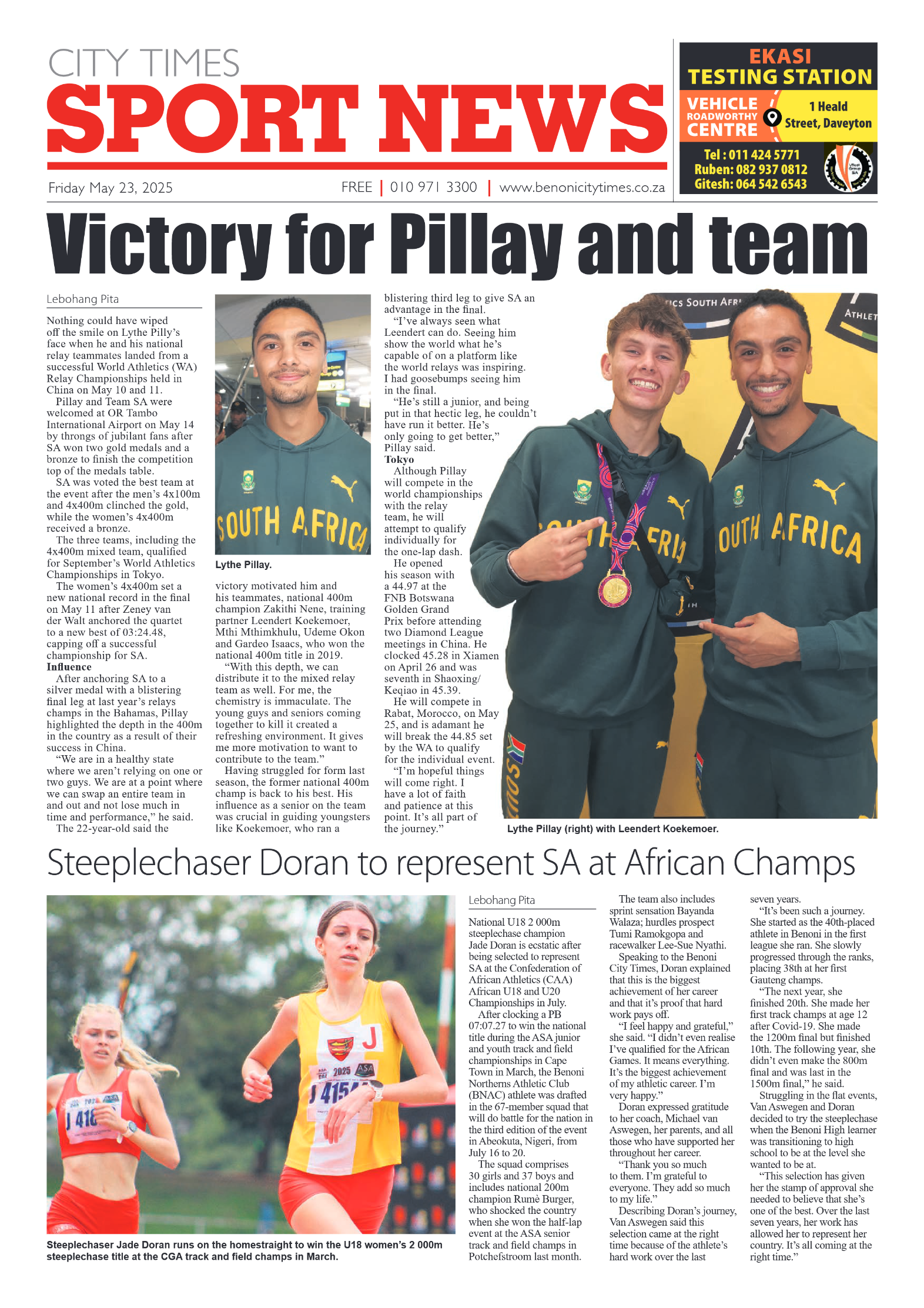 Benoni City Times 23 May 2025 page 14