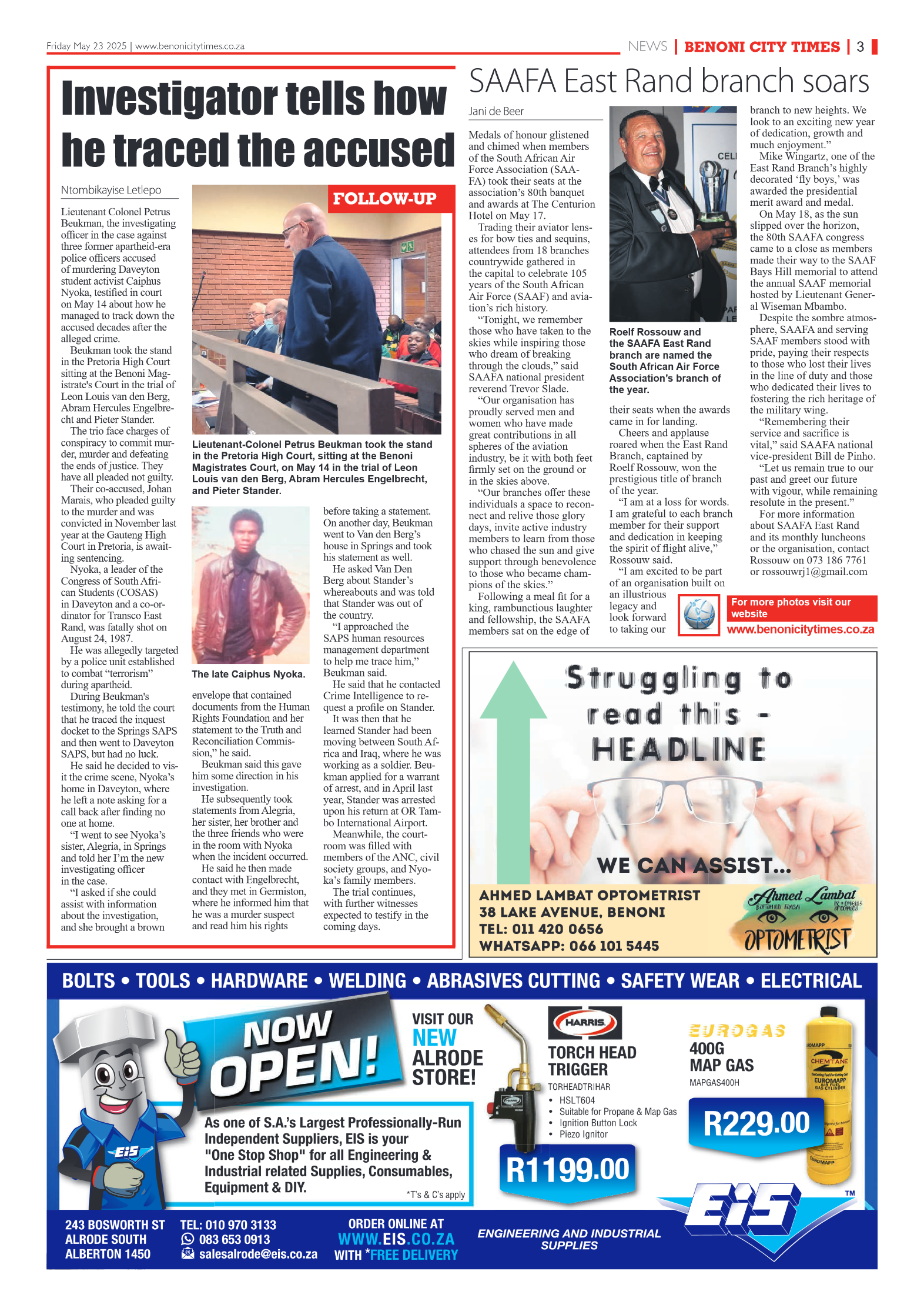 Benoni City Times 23 May 2025 page 5
