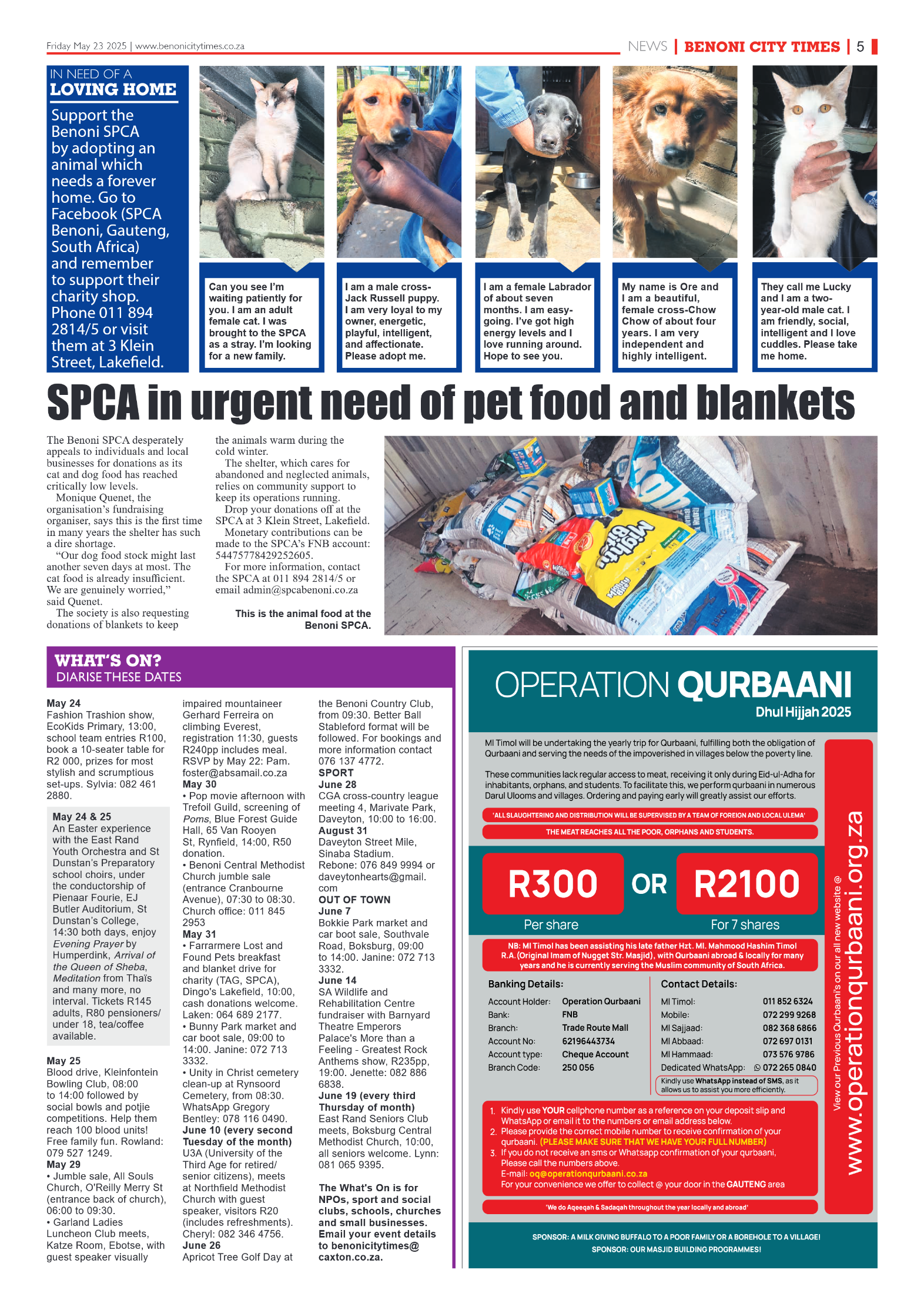 Benoni City Times 23 May 2025 page 7