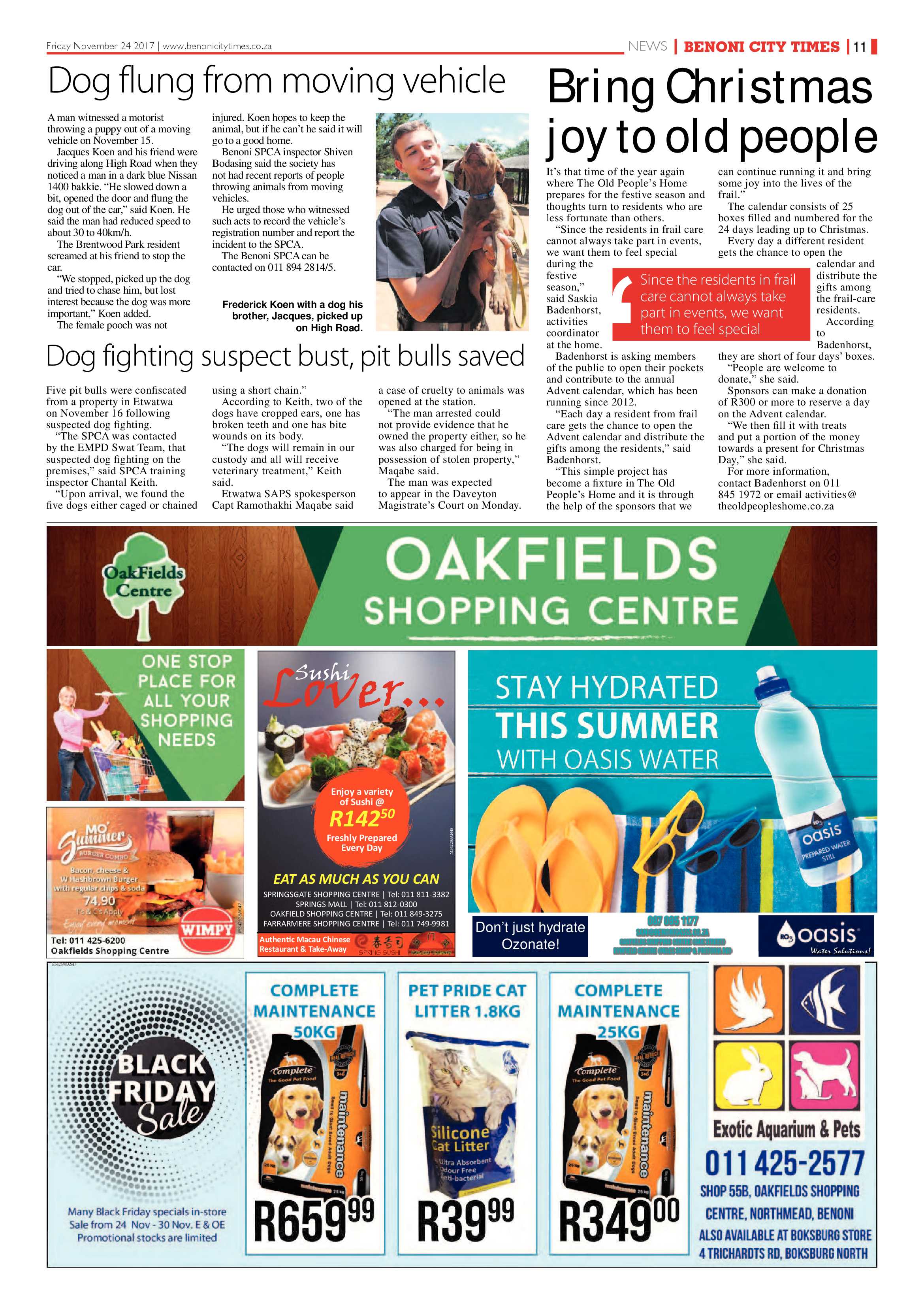Benoni City Times 23 November 2017 page 13