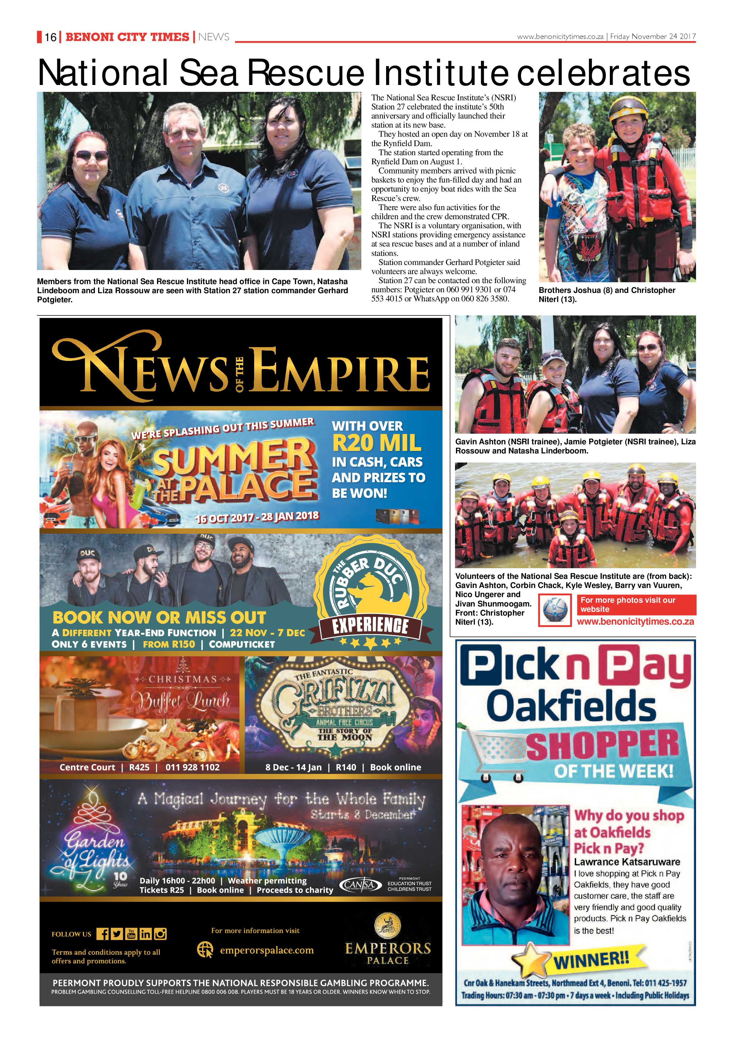 Benoni City Times 23 November 2017 page 18
