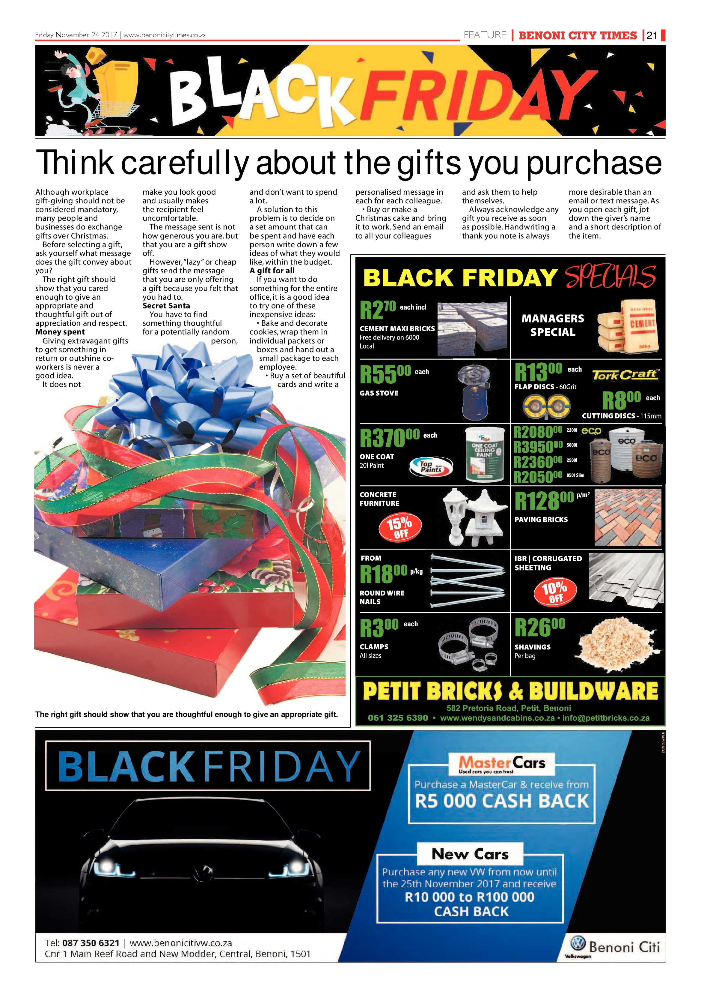 Benoni City Times 23 November 2017 page 23