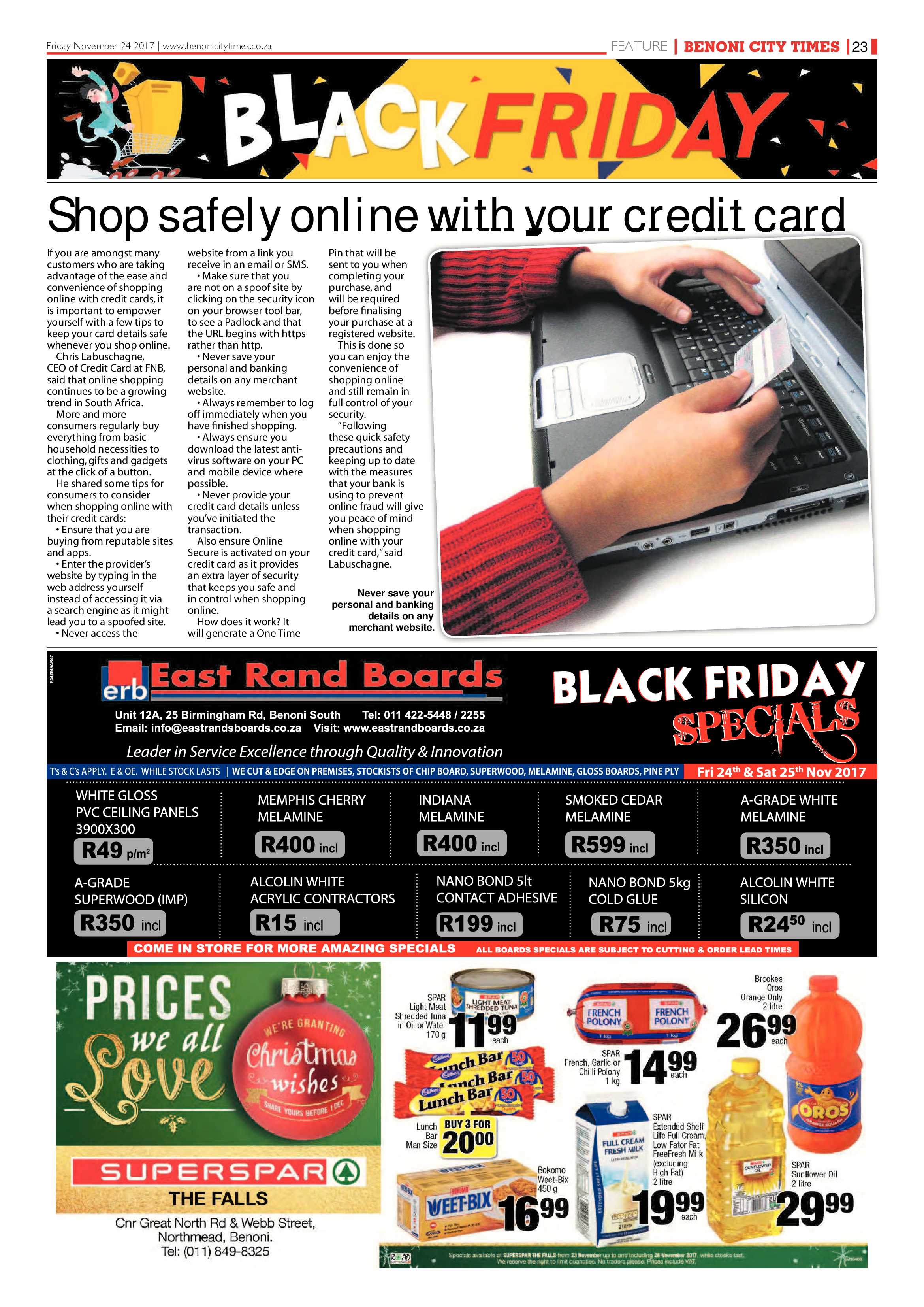 Benoni City Times 23 November 2017 page 25