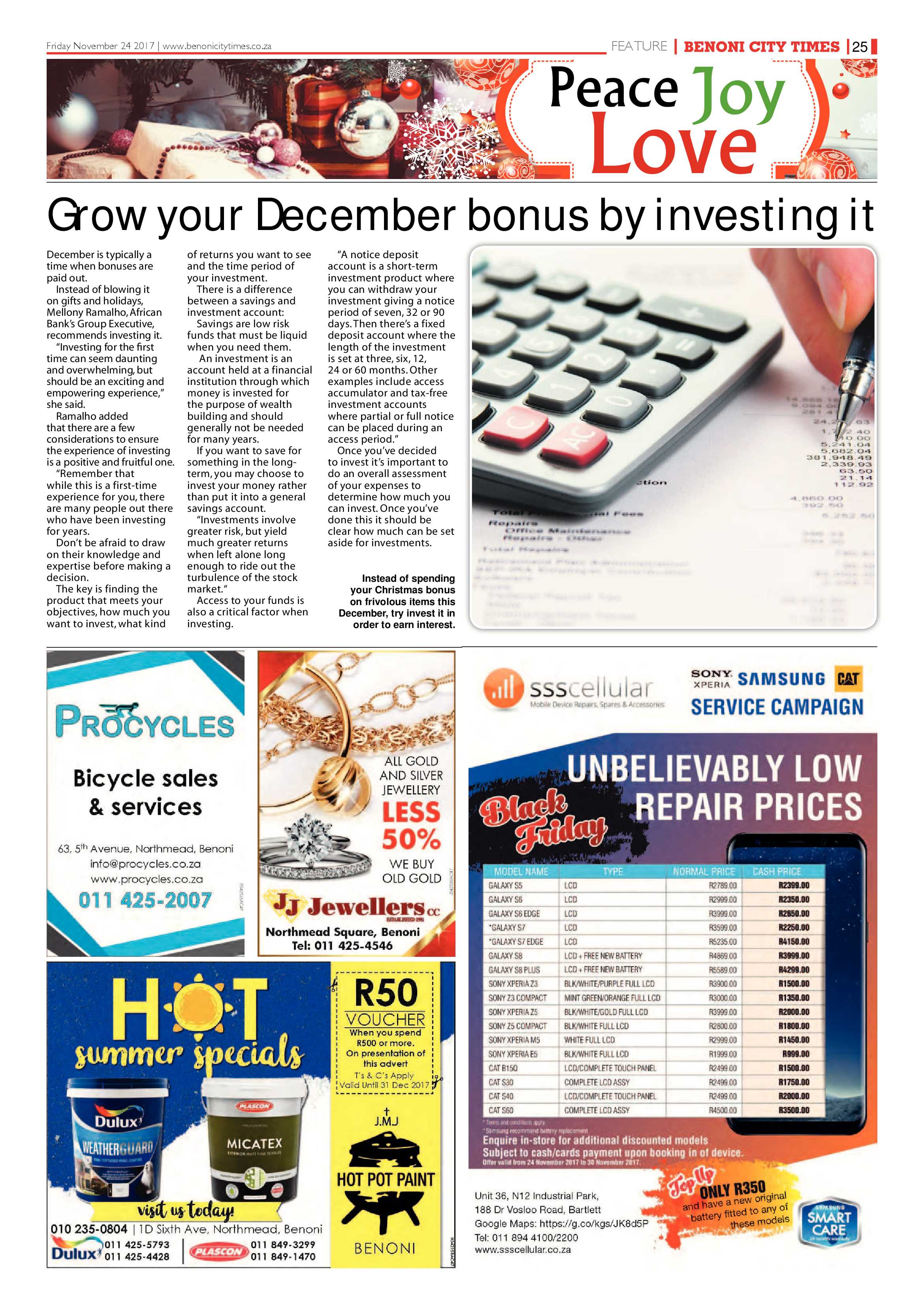 Benoni City Times 23 November 2017 page 27
