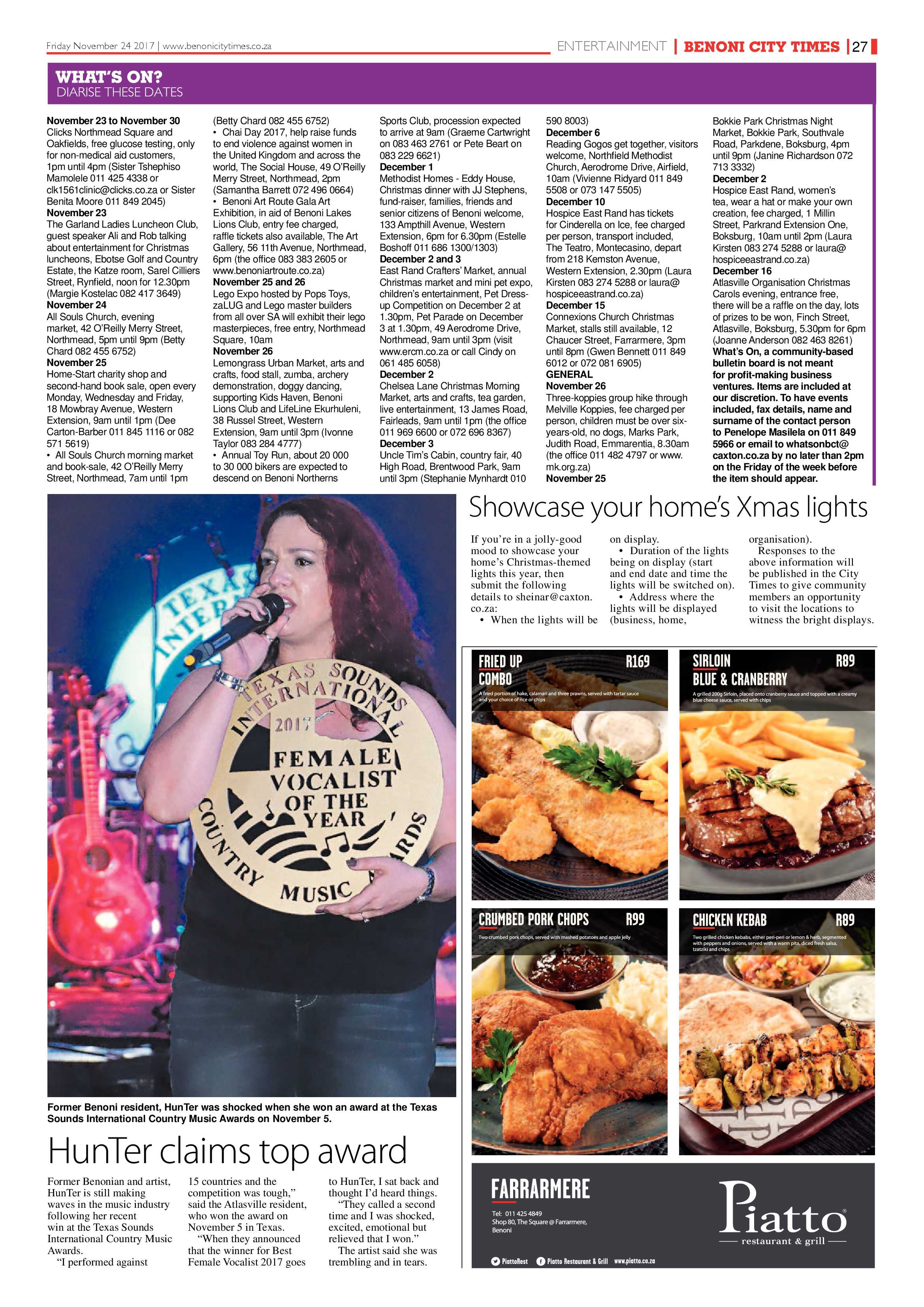 Benoni City Times 23 November 2017 page 29