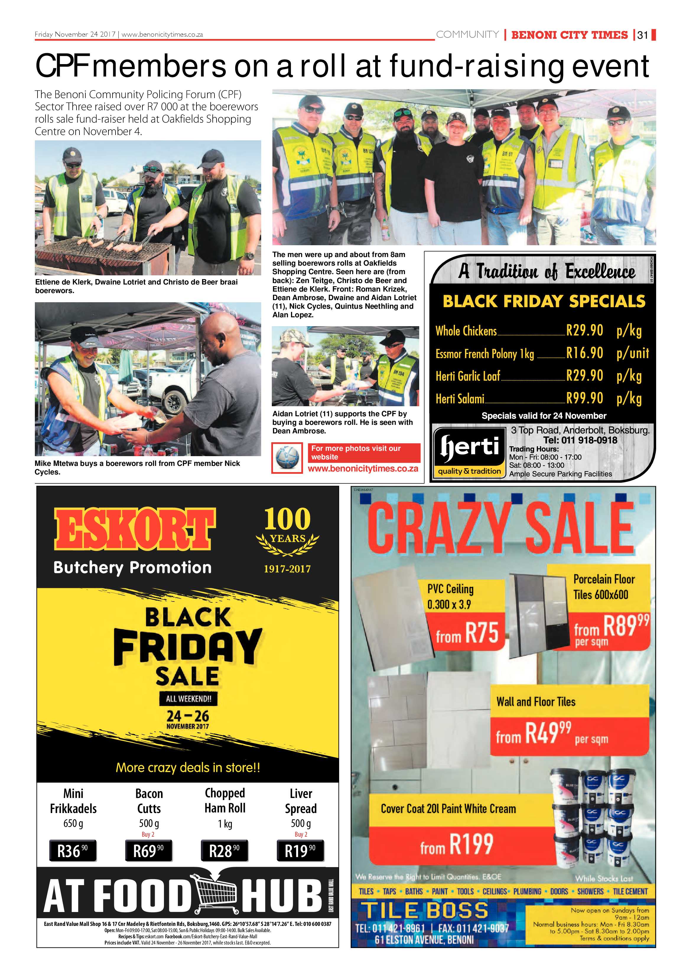 Benoni City Times 23 November 2017 page 33