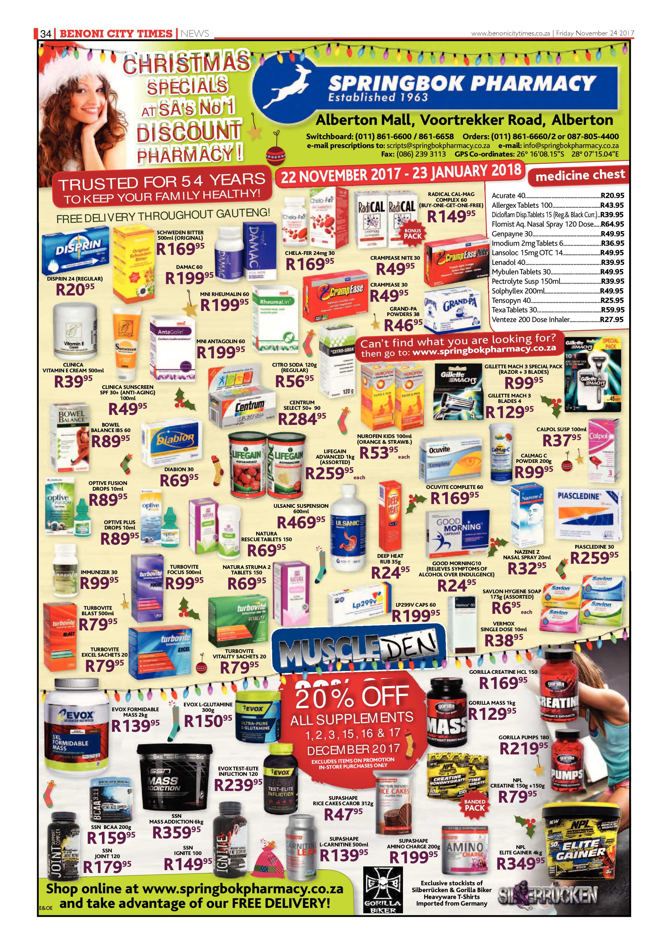 Benoni City Times 23 November 2017 page 36
