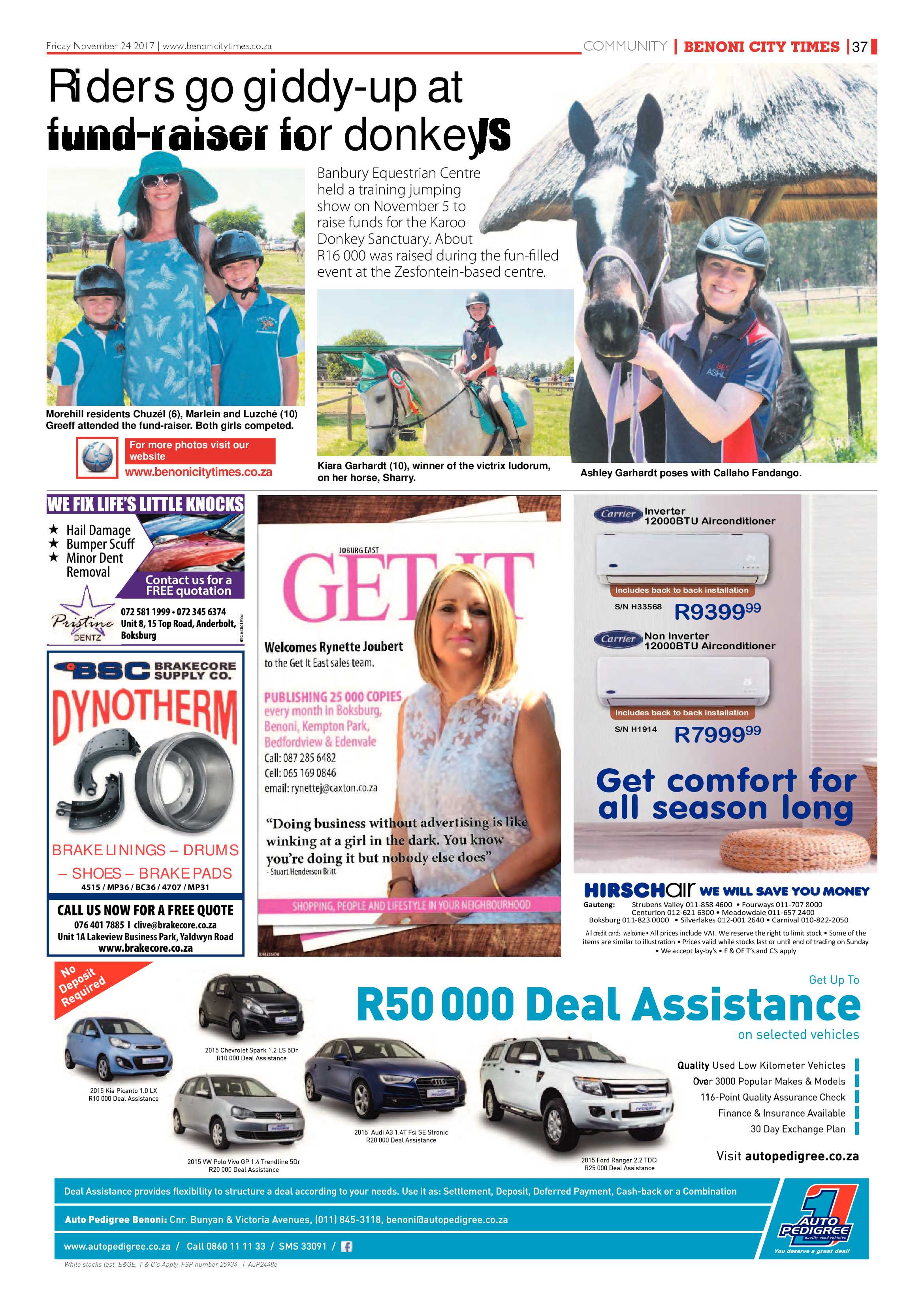 Benoni City Times 23 November 2017 page 39