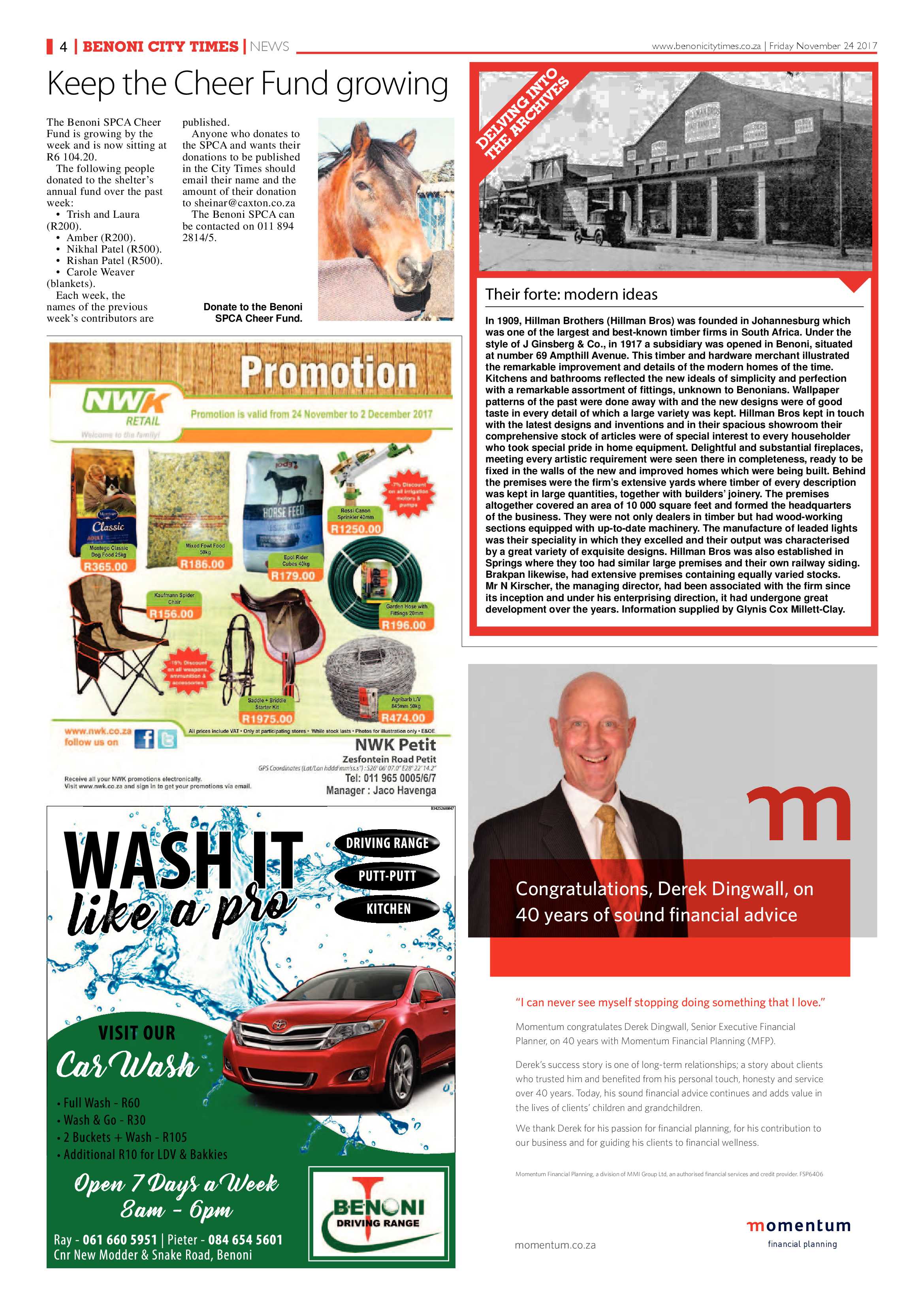 Benoni City Times 23 November 2017 page 6