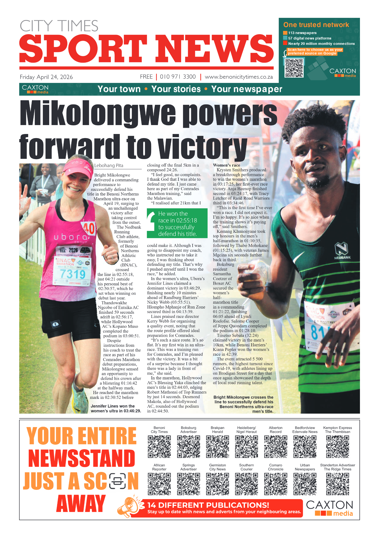 Benoni City Times 24 April 2026 page 12