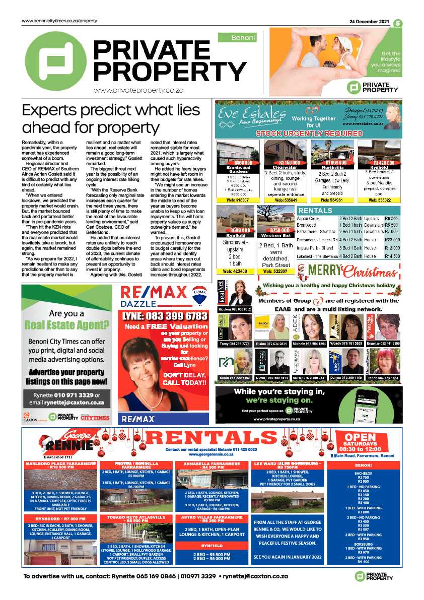 Benoni City Times 24 December 2021 page 5