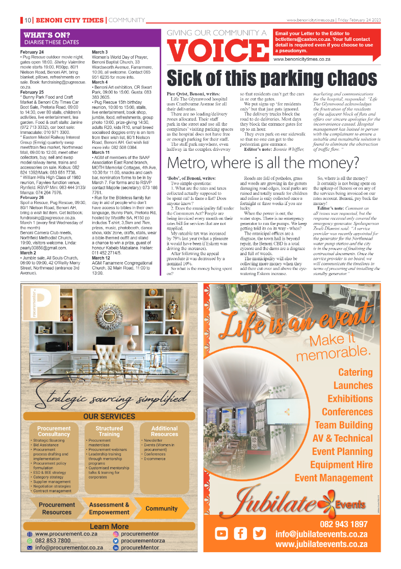 Benoni City Times 24 February 2023 page 10