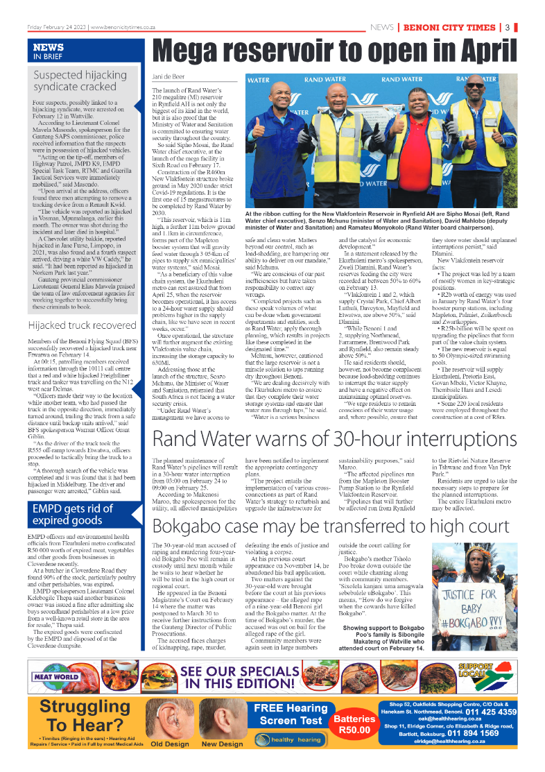 Benoni City Times 24 February 2023 page 3