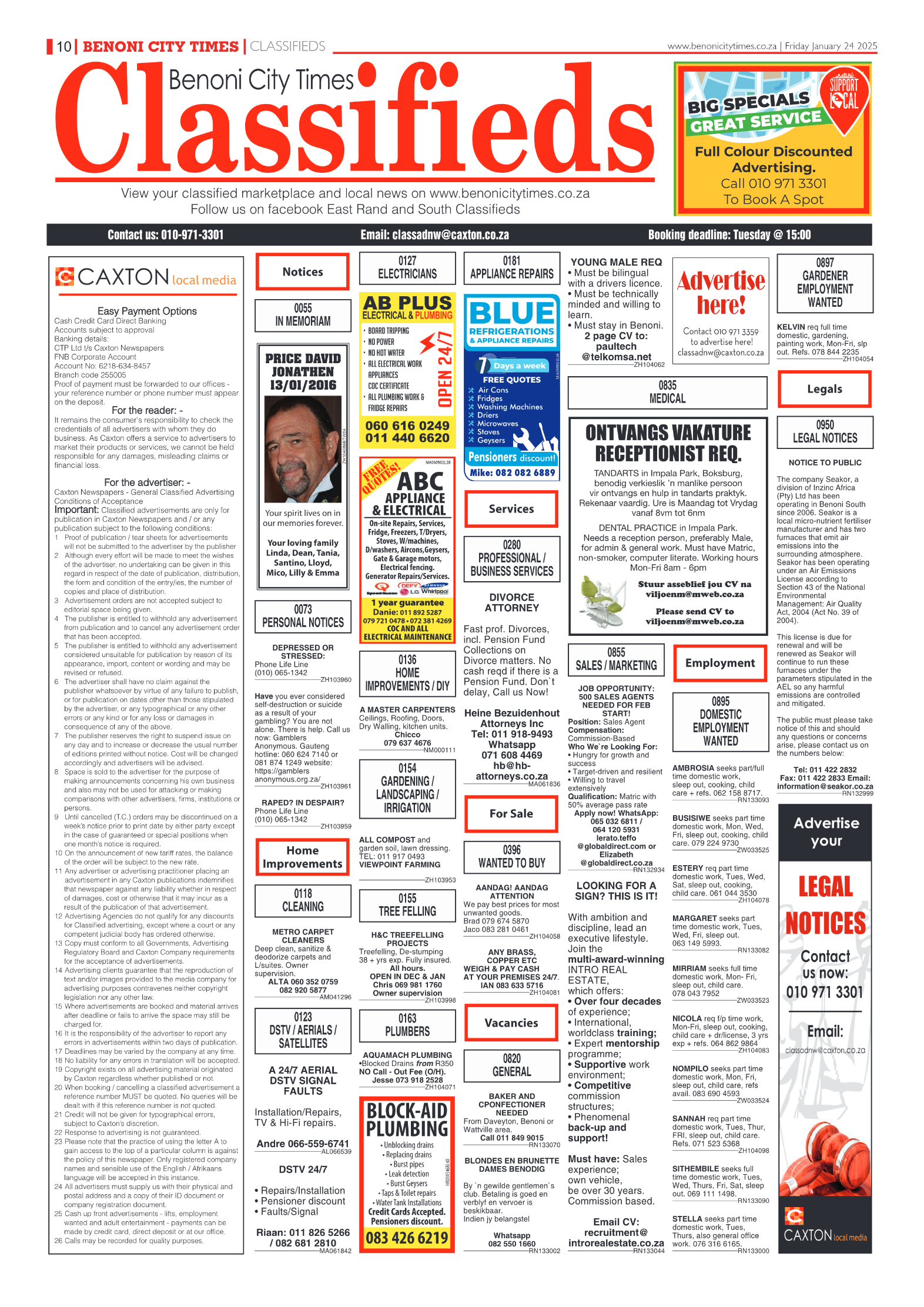 Benoni City Times 24 January 2025 page 10