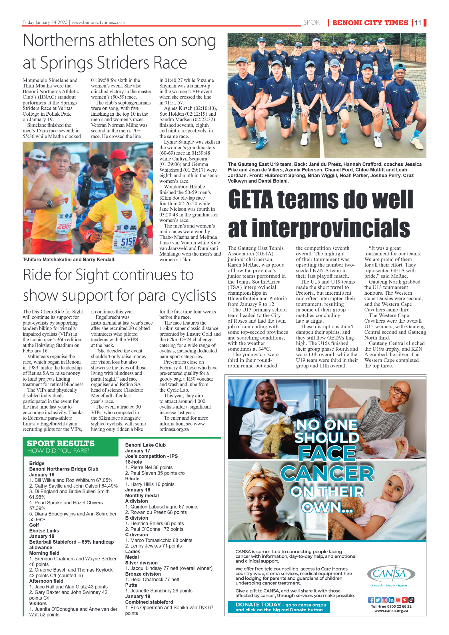 Benoni City Times 24 January 2025 page 11
