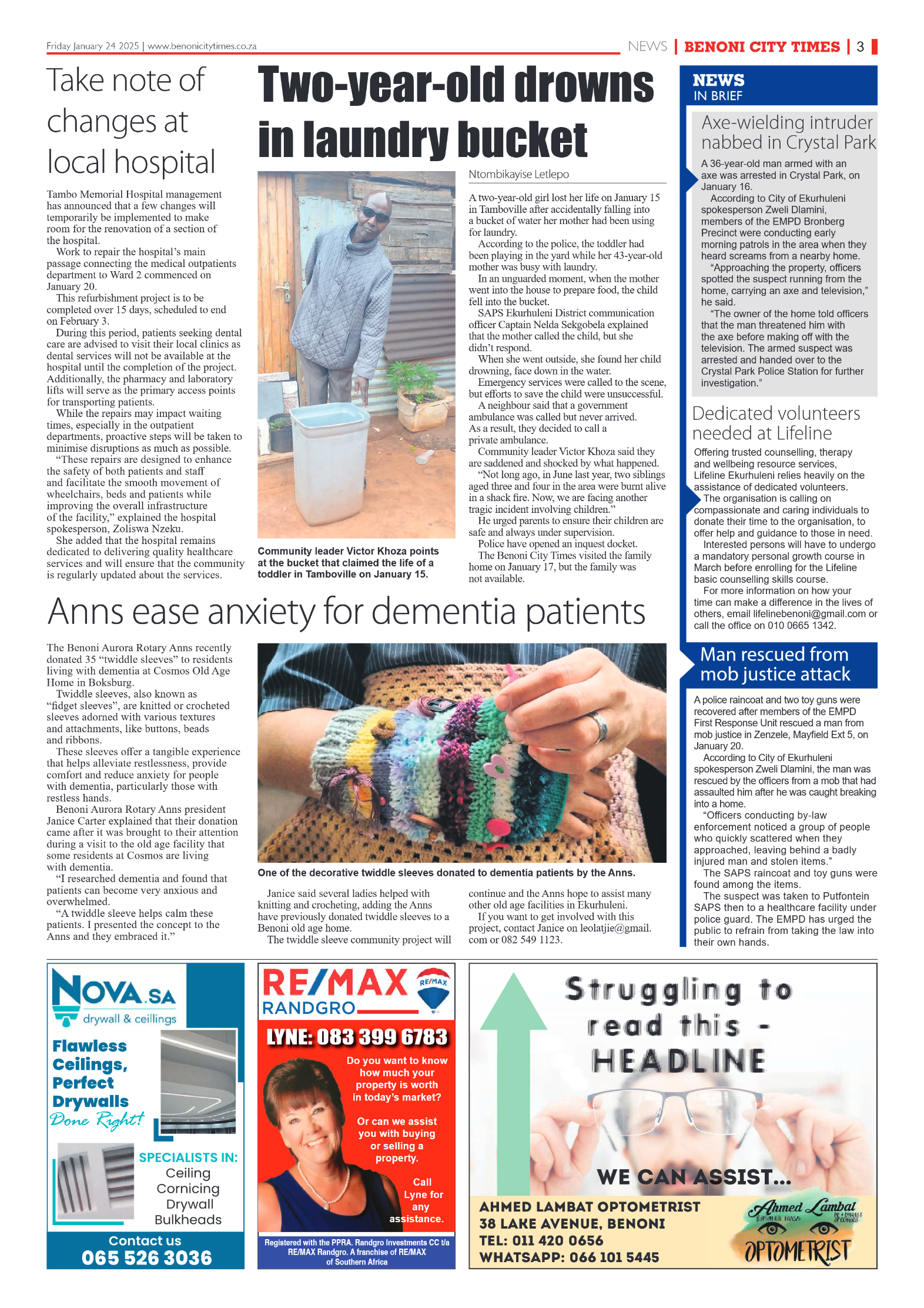 Benoni City Times 24 January 2025 page 3