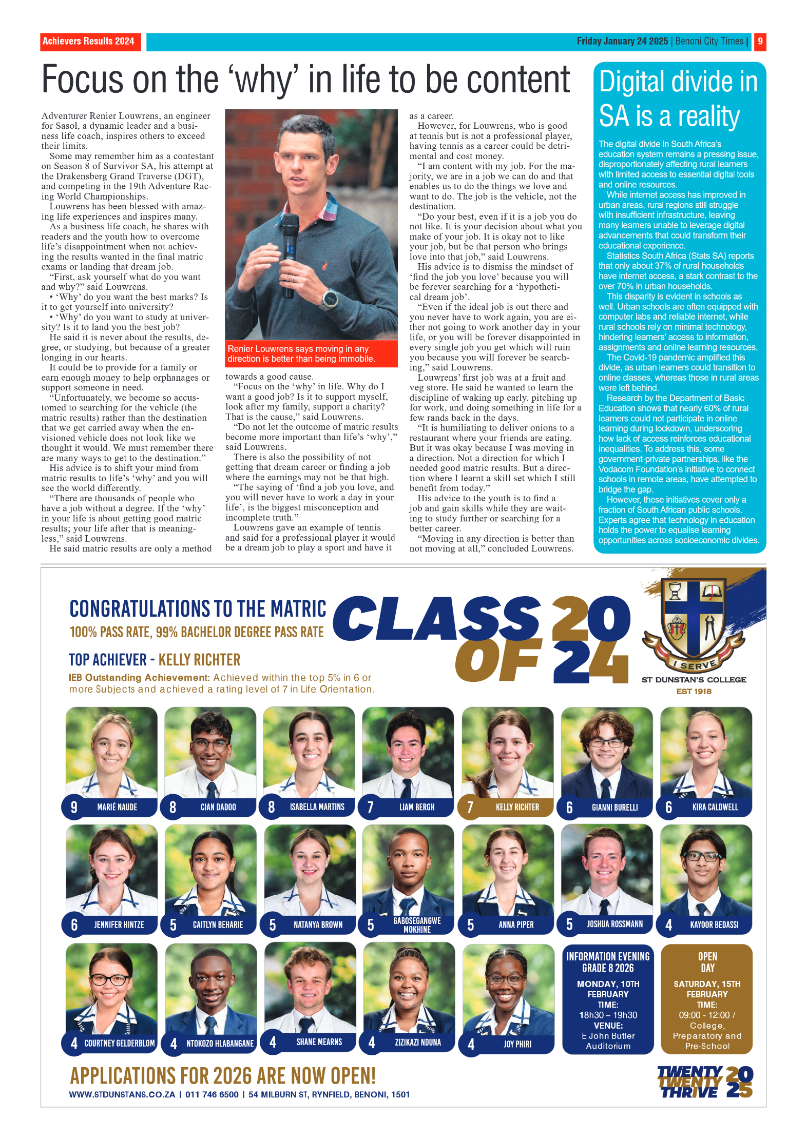Benoni City Times 24 January 2025 page 9