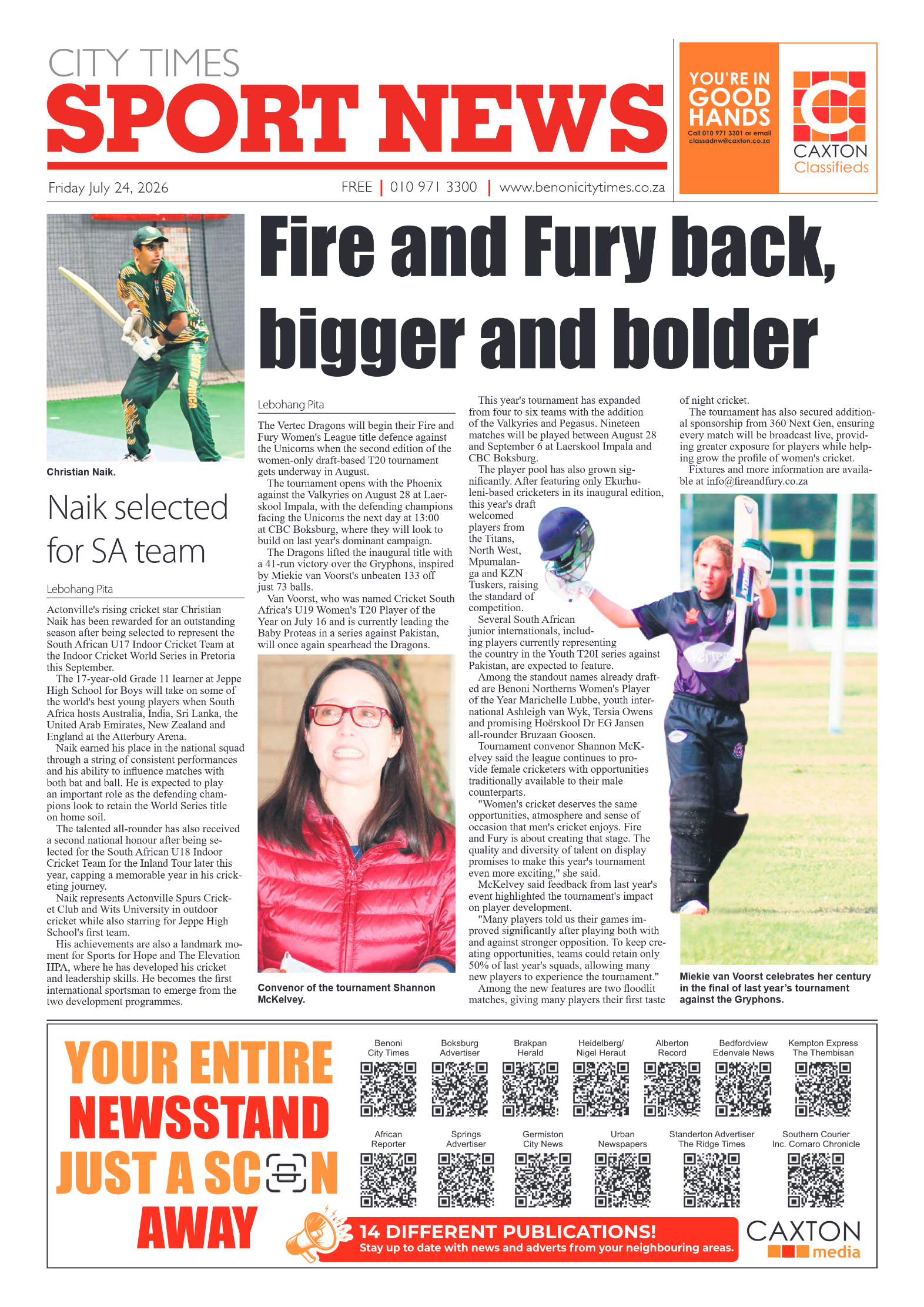 Benoni City Times 24 July 2026 page 8
