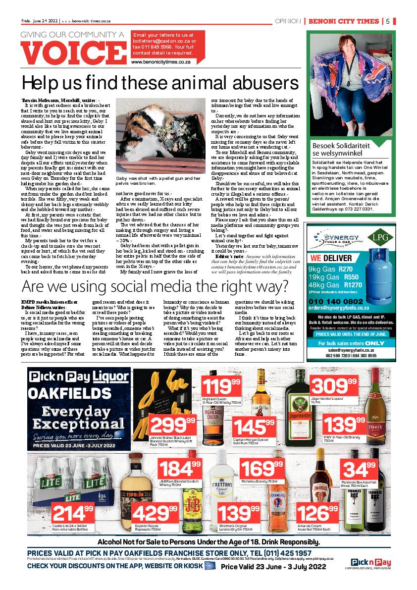 Benoni City Times 24 June 2022 page 5