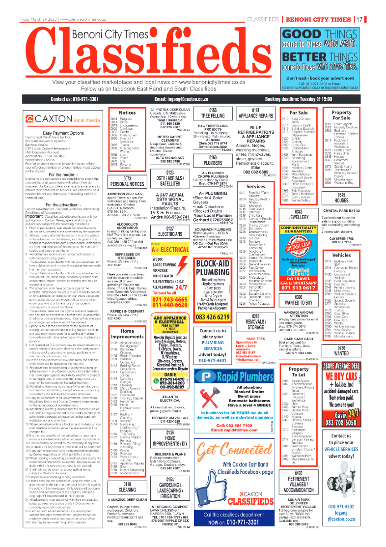 Benoni City Times 24 March 2023 page 17