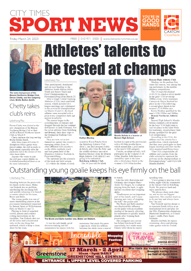Benoni City Times 24 March 2023 page 20