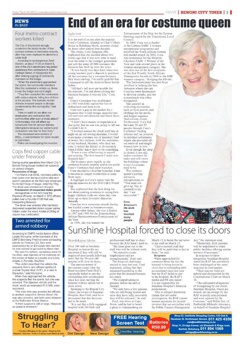 Benoni City Times 24 March 2023 page 3