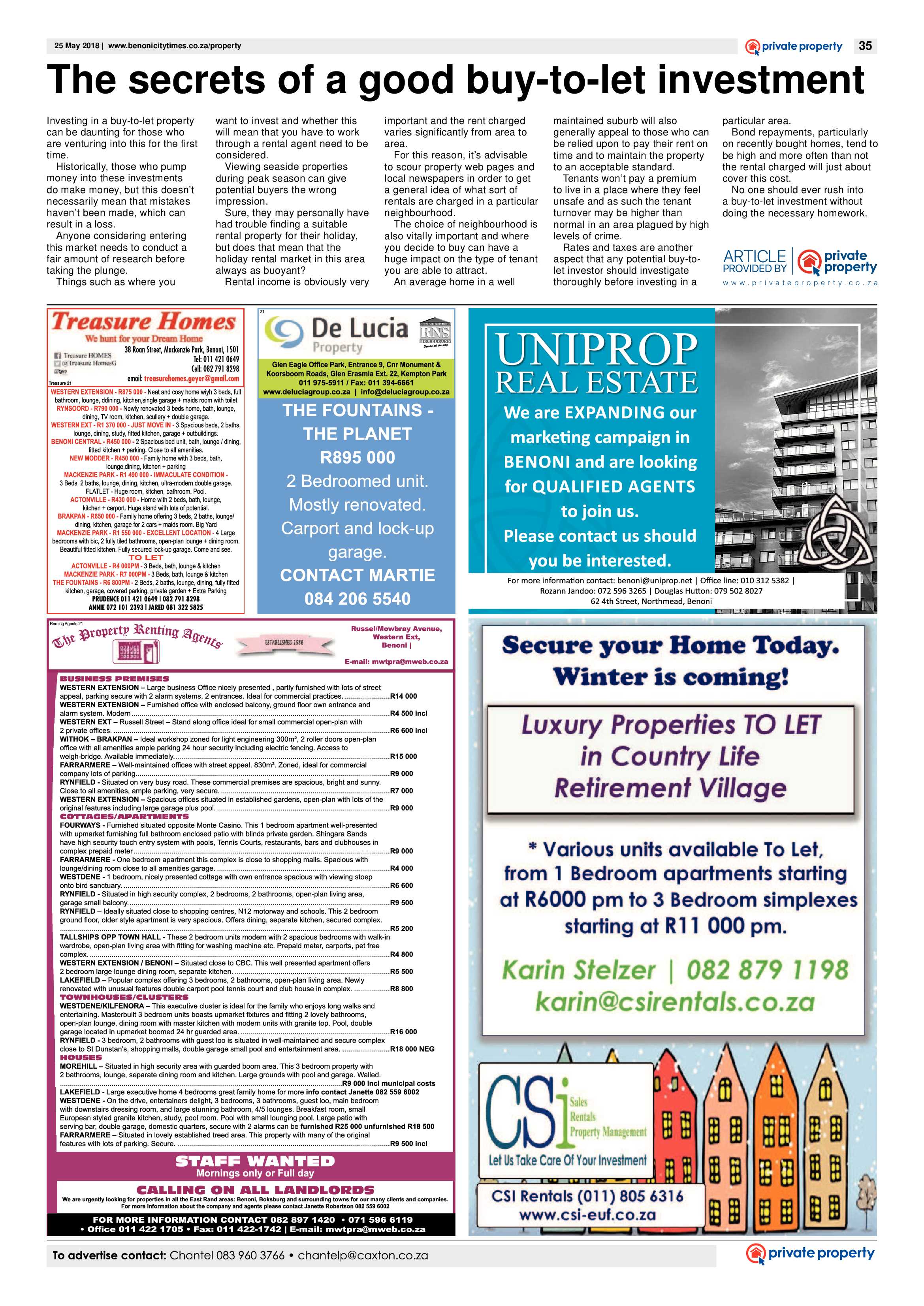 Benoni City Times 24 May 2018 page 35